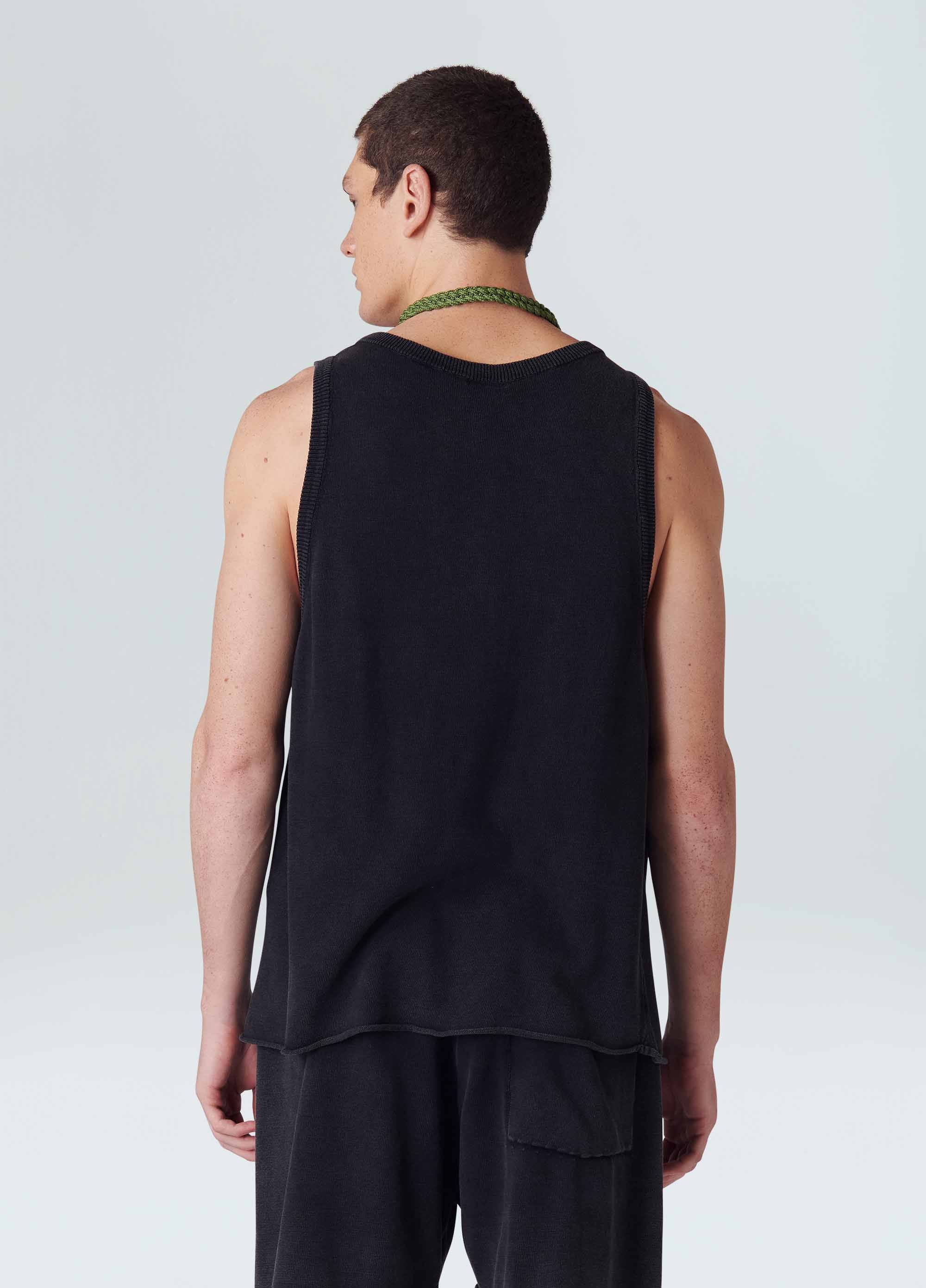 Regata tricot marmorizado