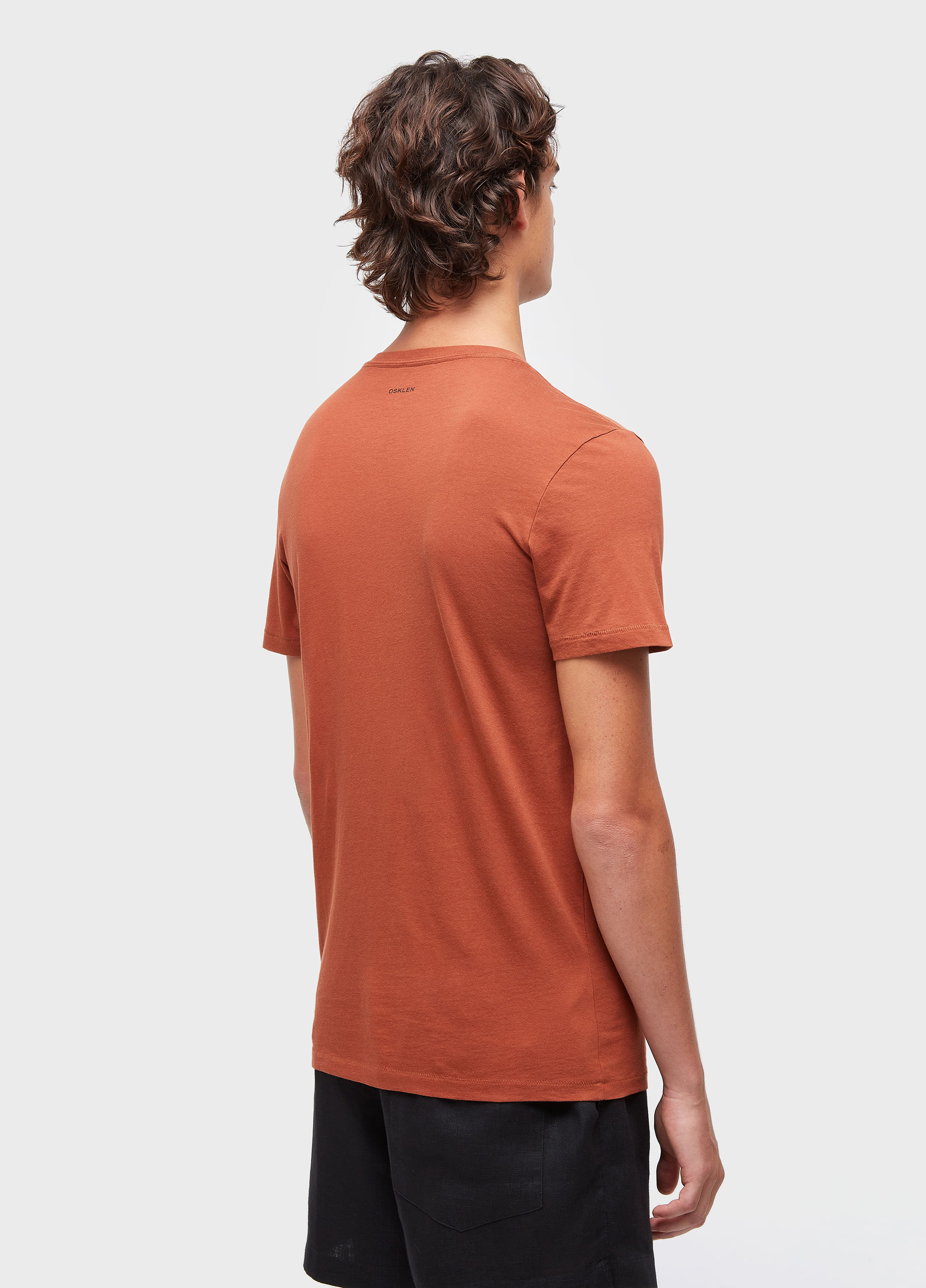 T-shirt soft used brasão flores