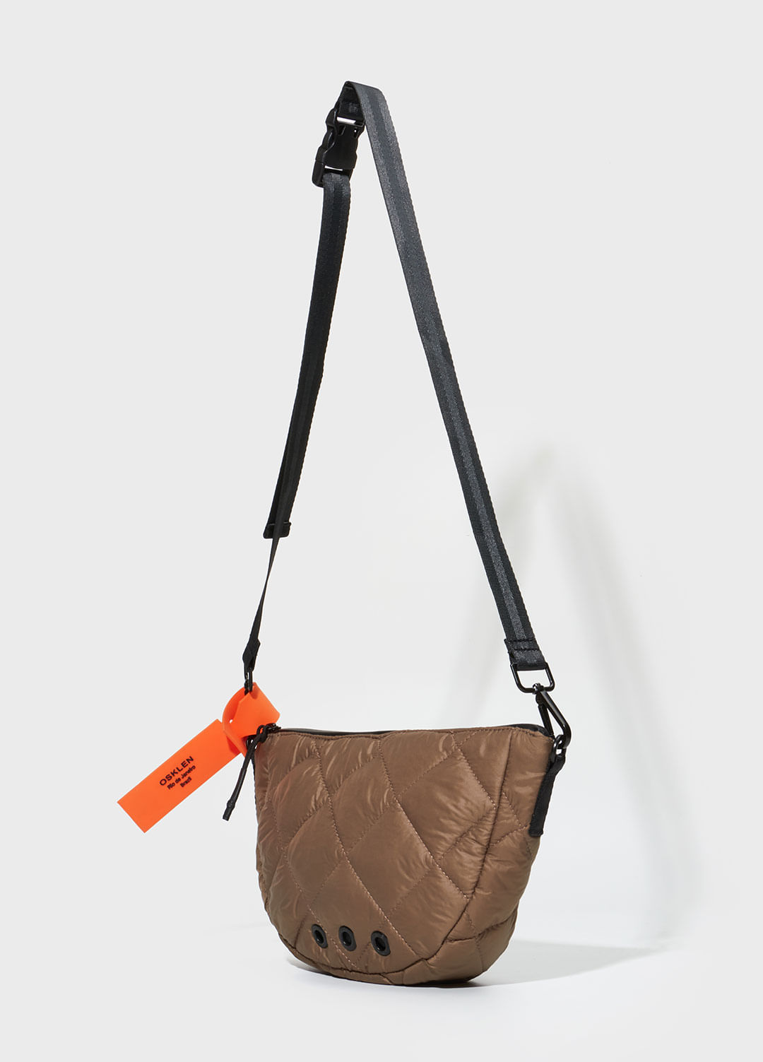 Bolsa mini andiroba nylon matelassê