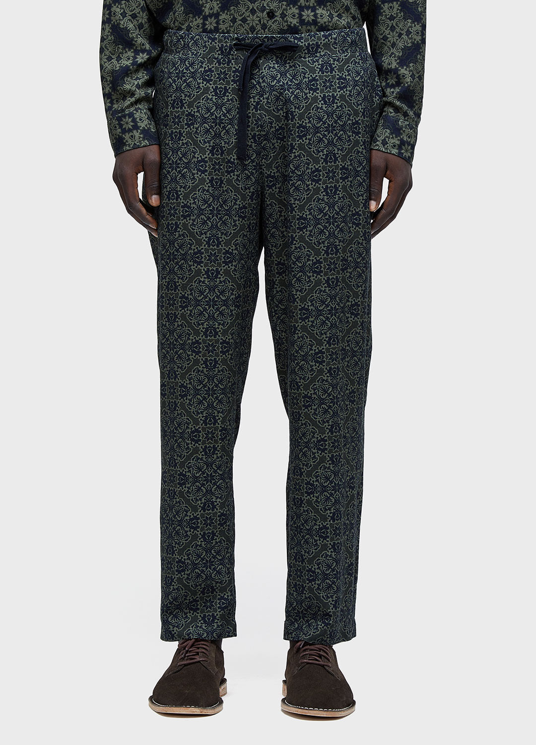 Calça jogging tile green