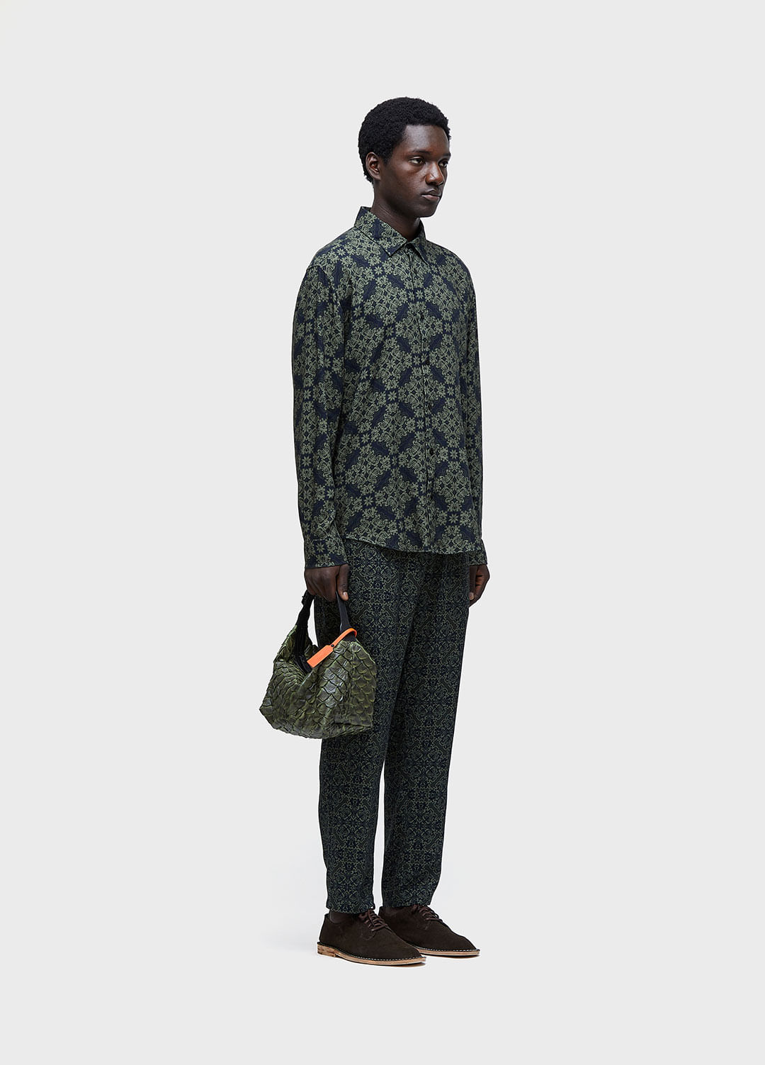 Calça jogging tile green