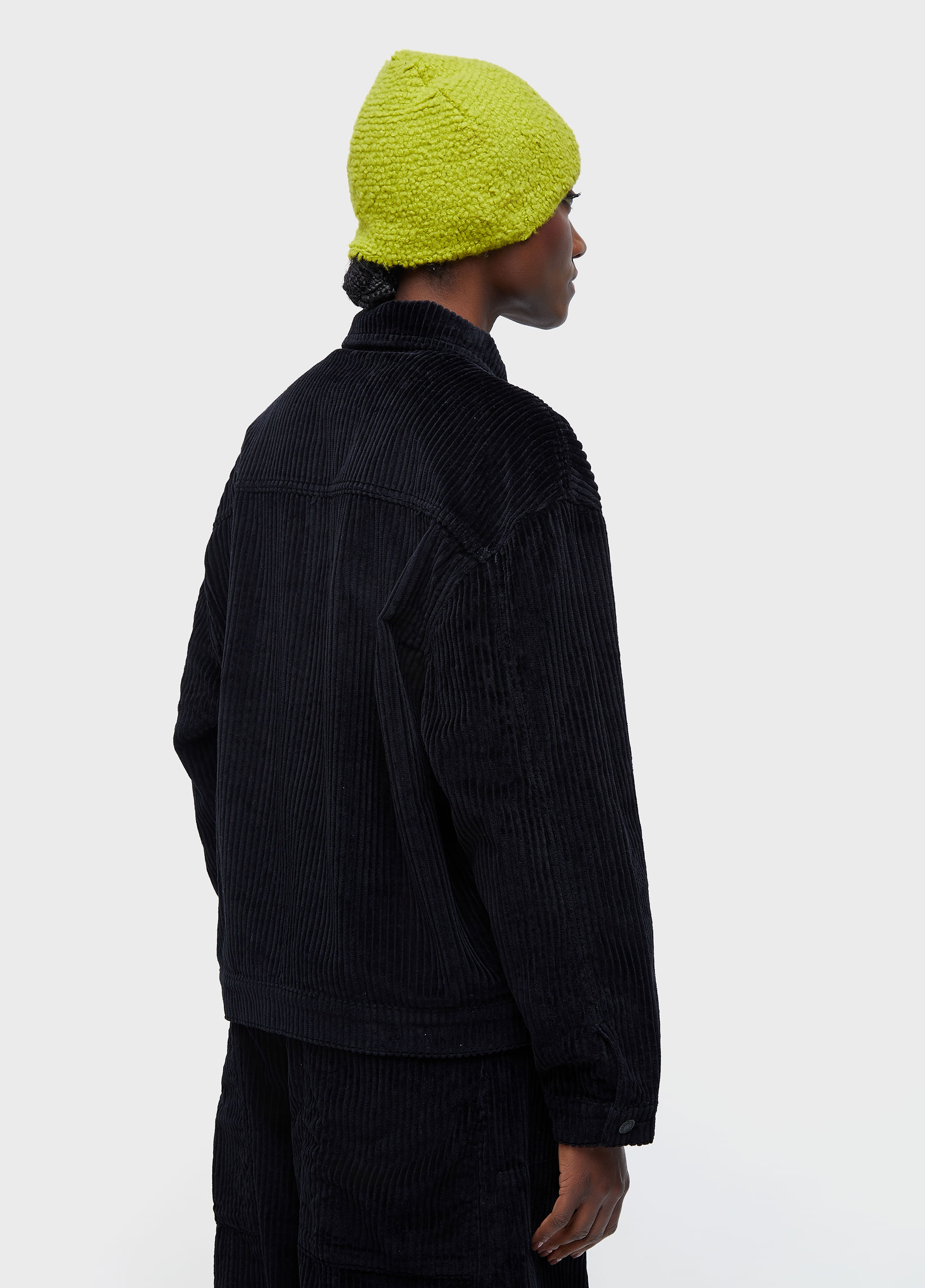 Jaqueta oversized veludo cotele