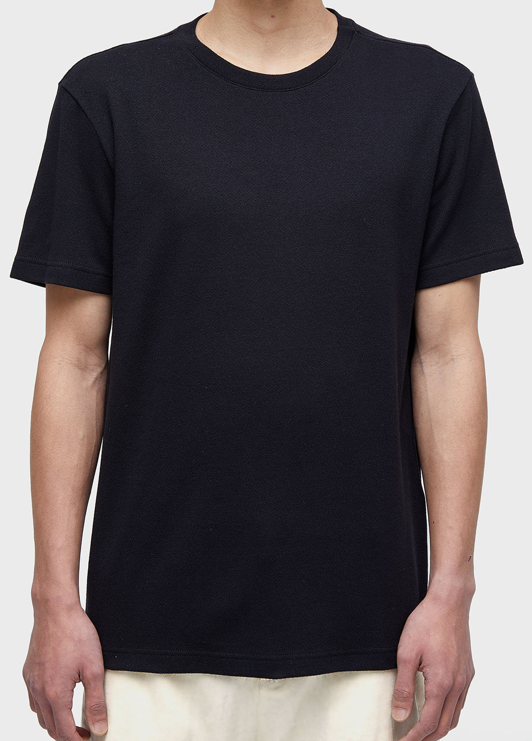 T-shirt ribbed rough uni MC