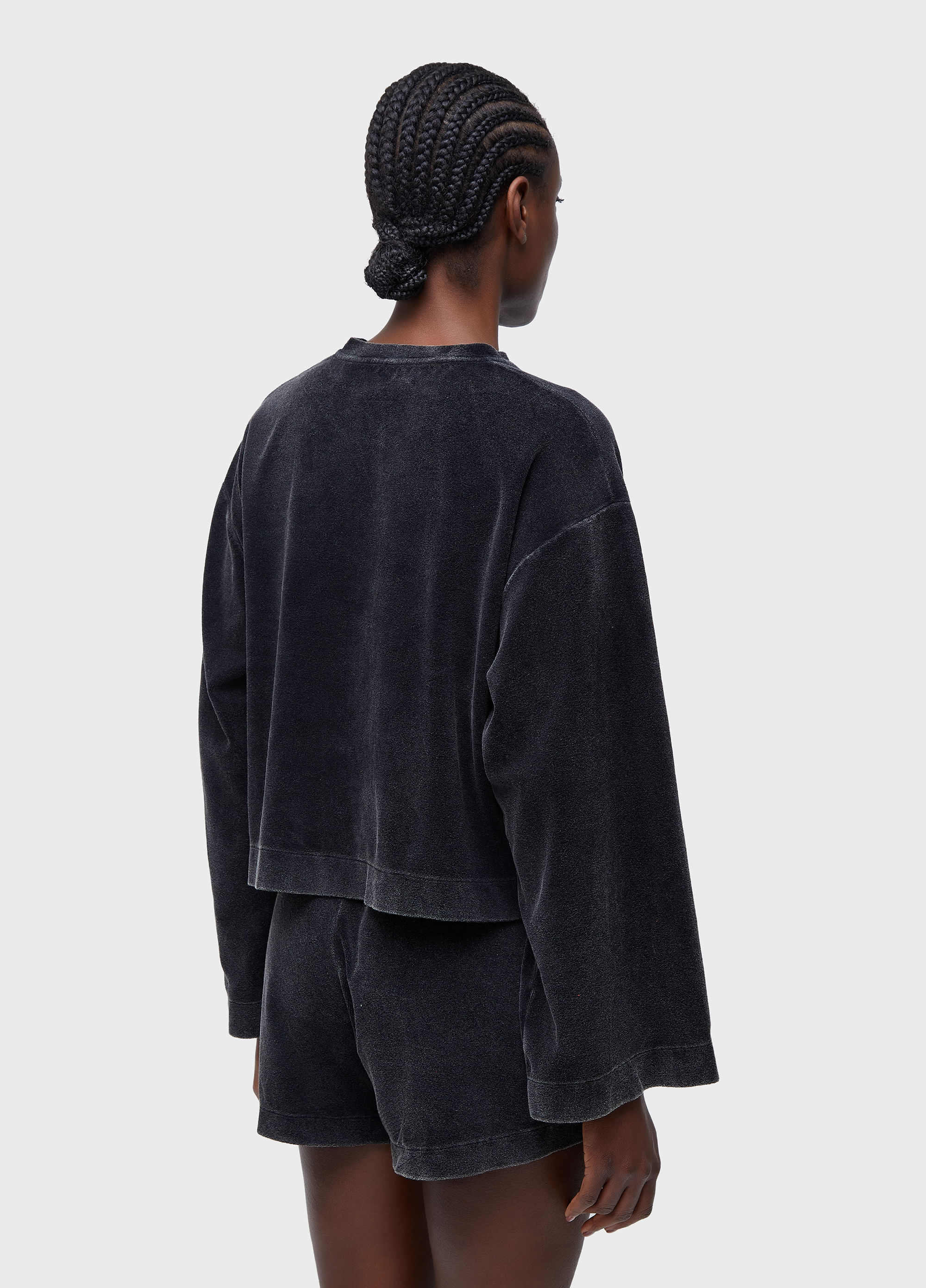 Blusa  plush marmorizada