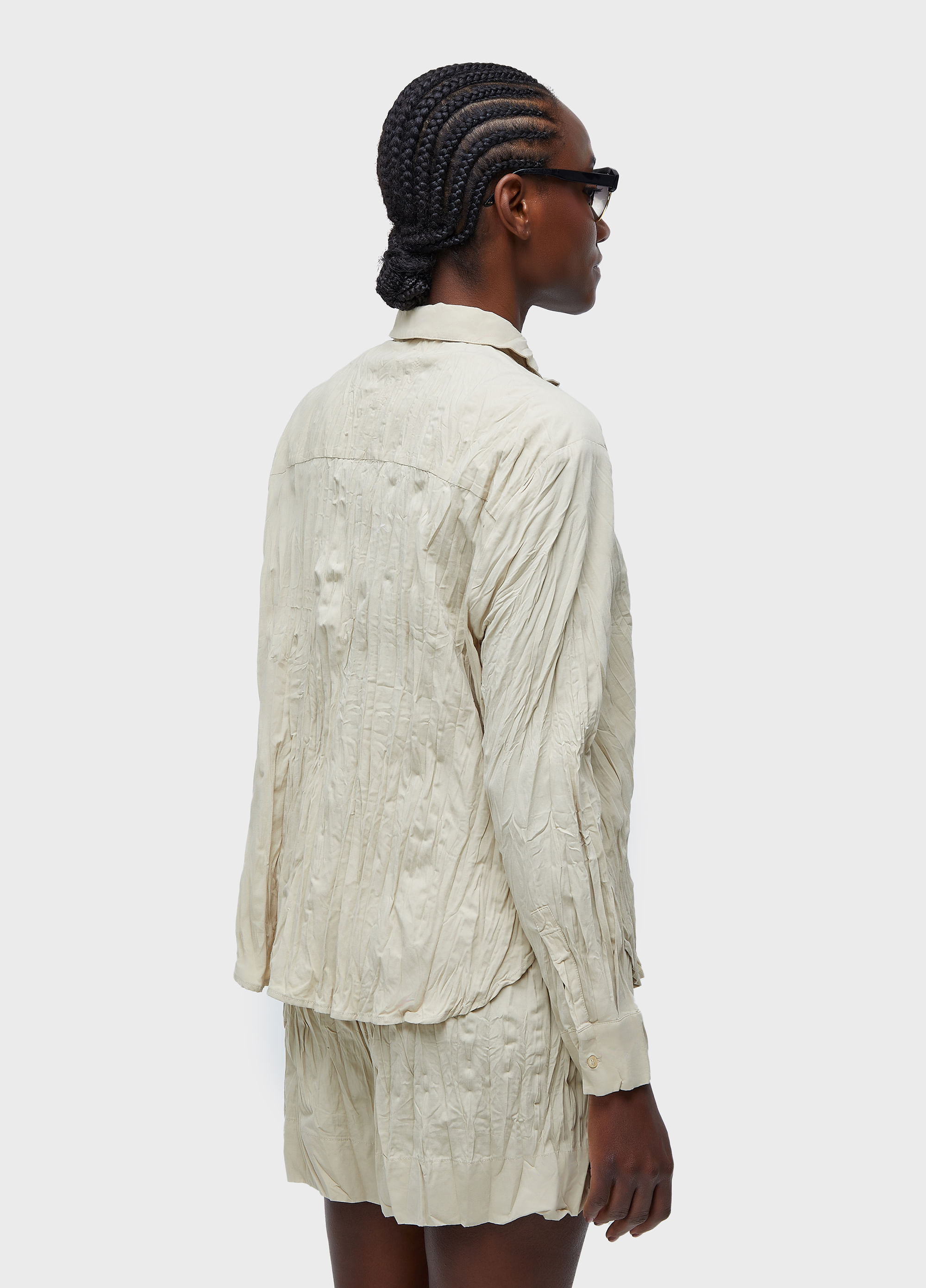 Camisa tricoline wrinkled