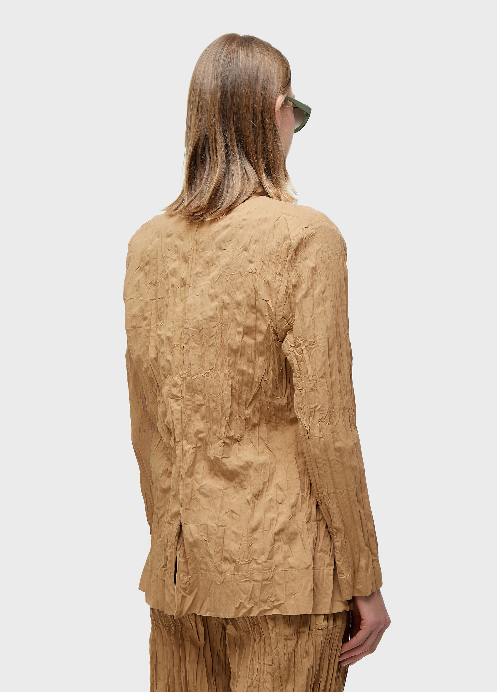 Blazer tricoline wrinkled
