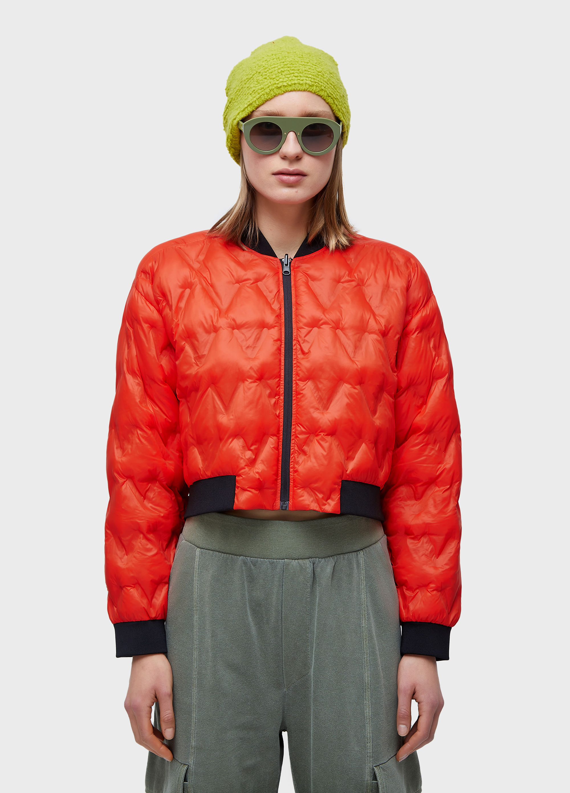 Jaqueta bomber matelasse double face