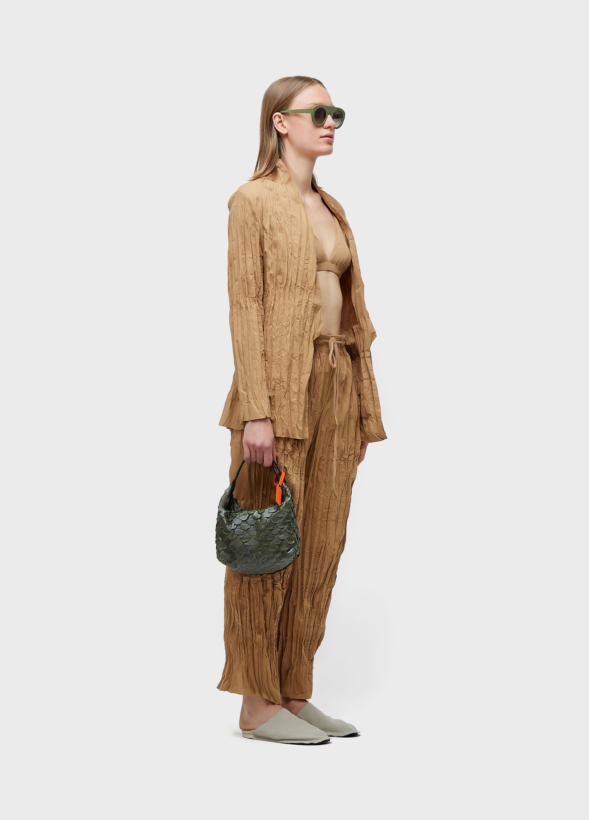 Blazer tricoline wrinkled