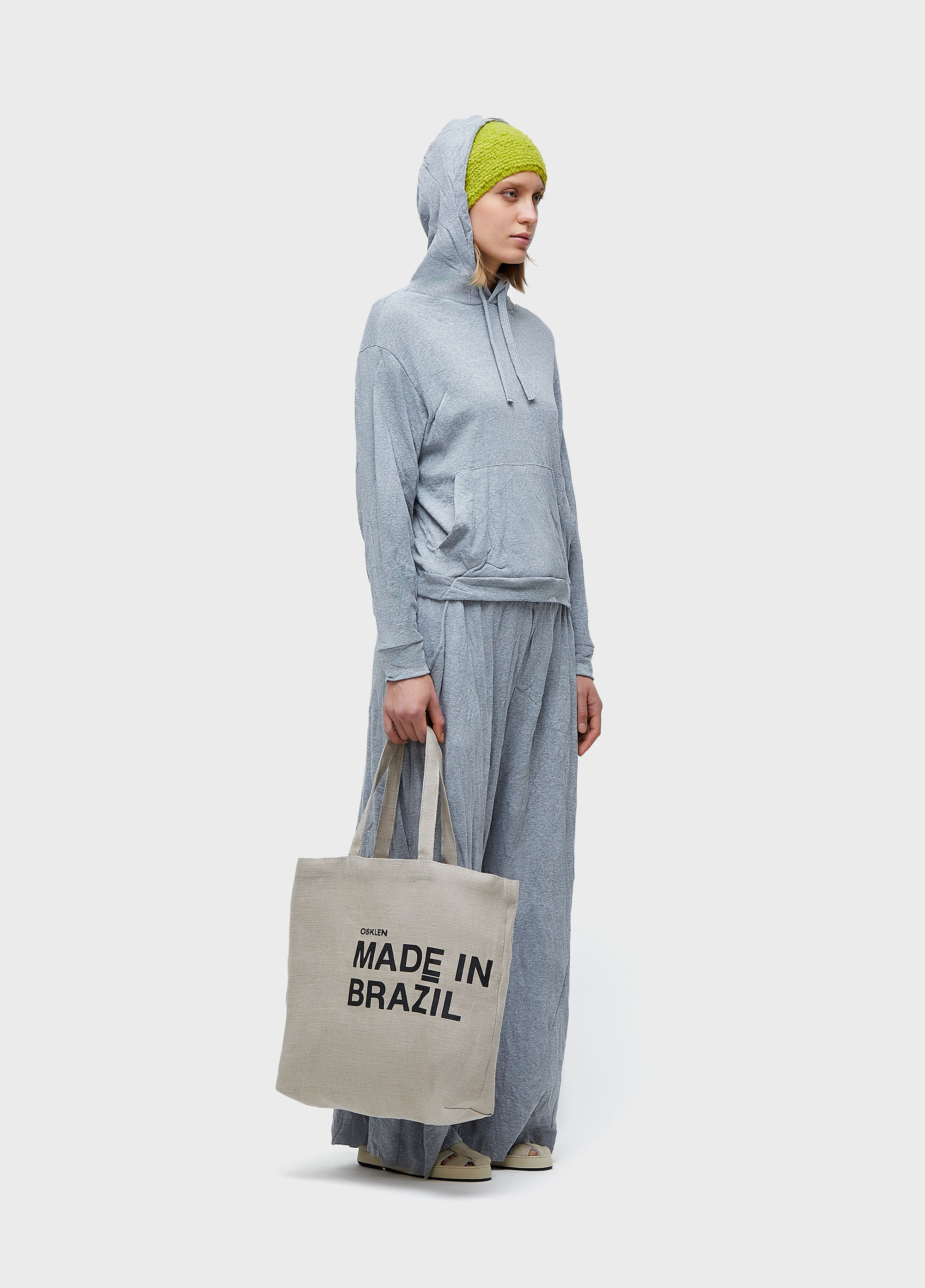 Calça wrinkle mescla