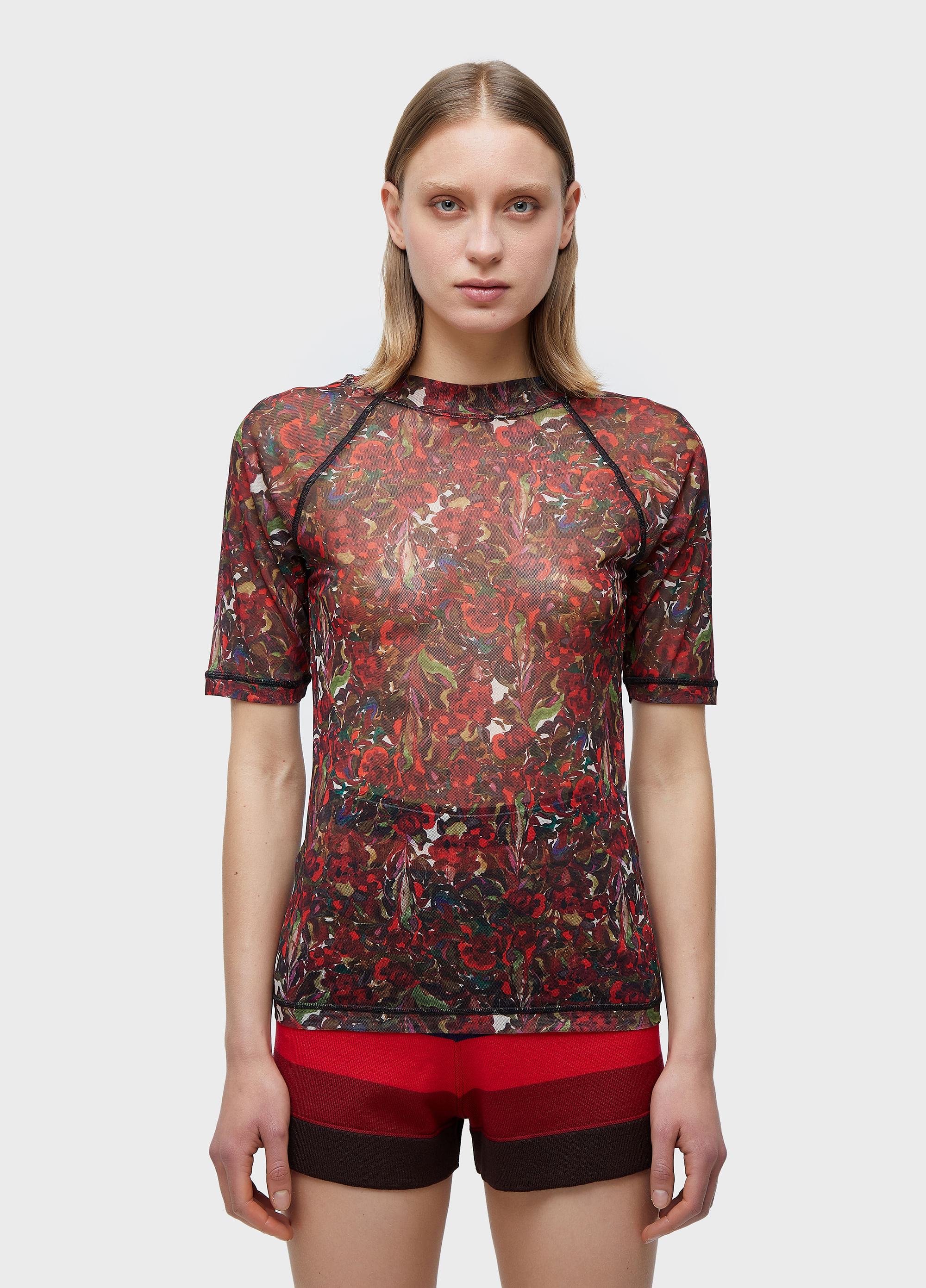 Blusa tule rose tex