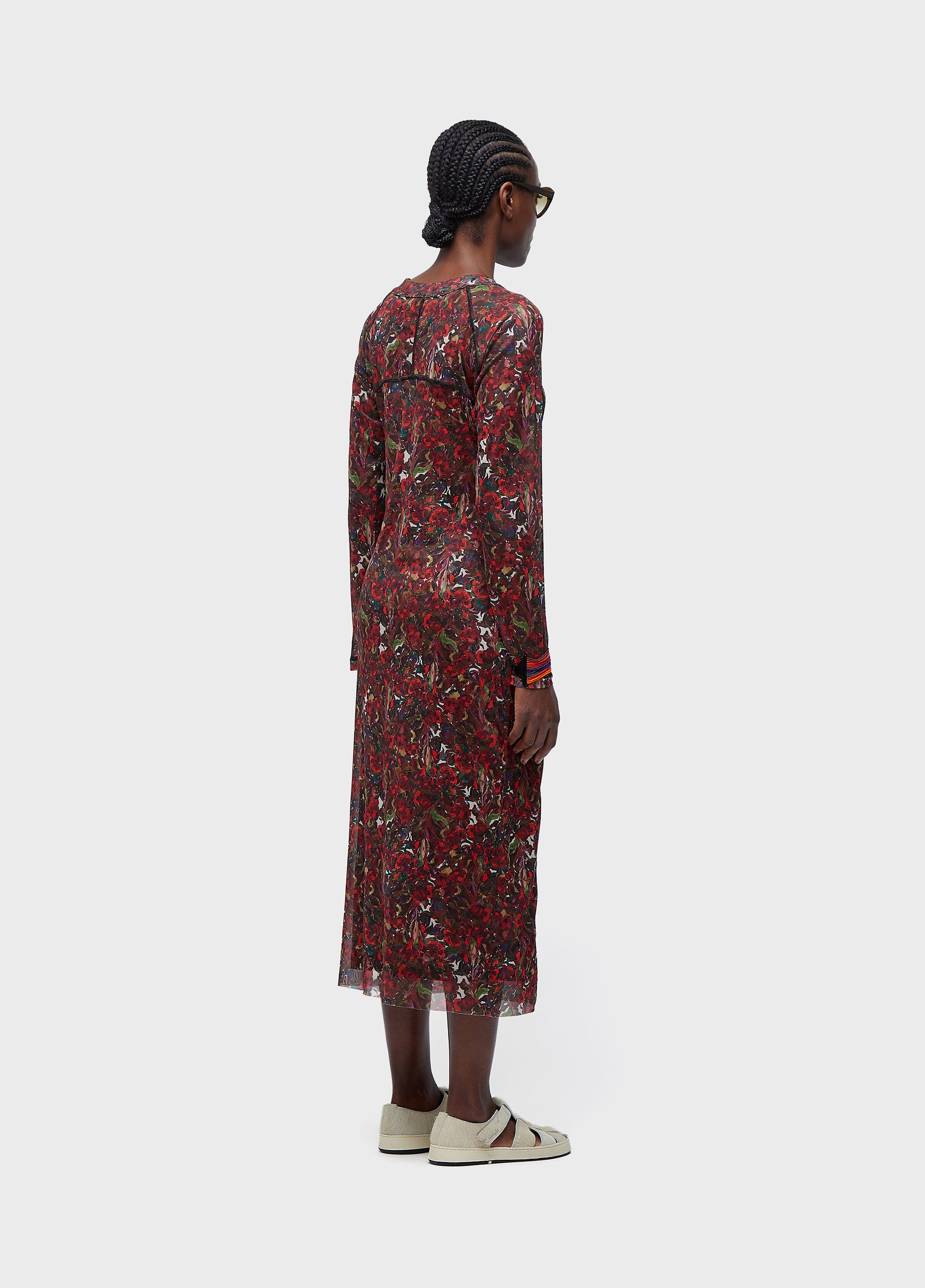 Vestido tule rose tex