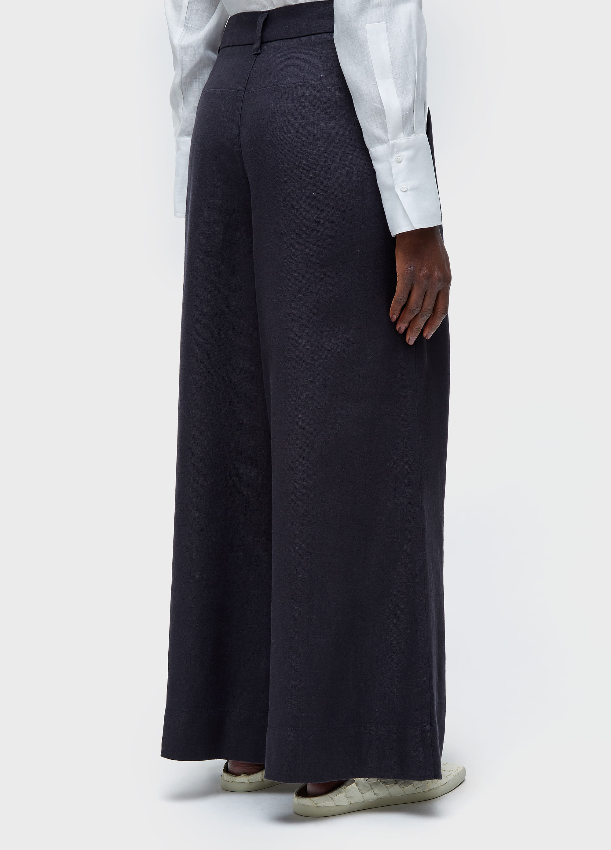 Calça smoking linho encerado