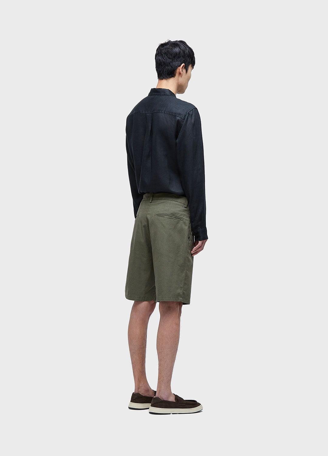 Bermuda alfaiataria basic linen