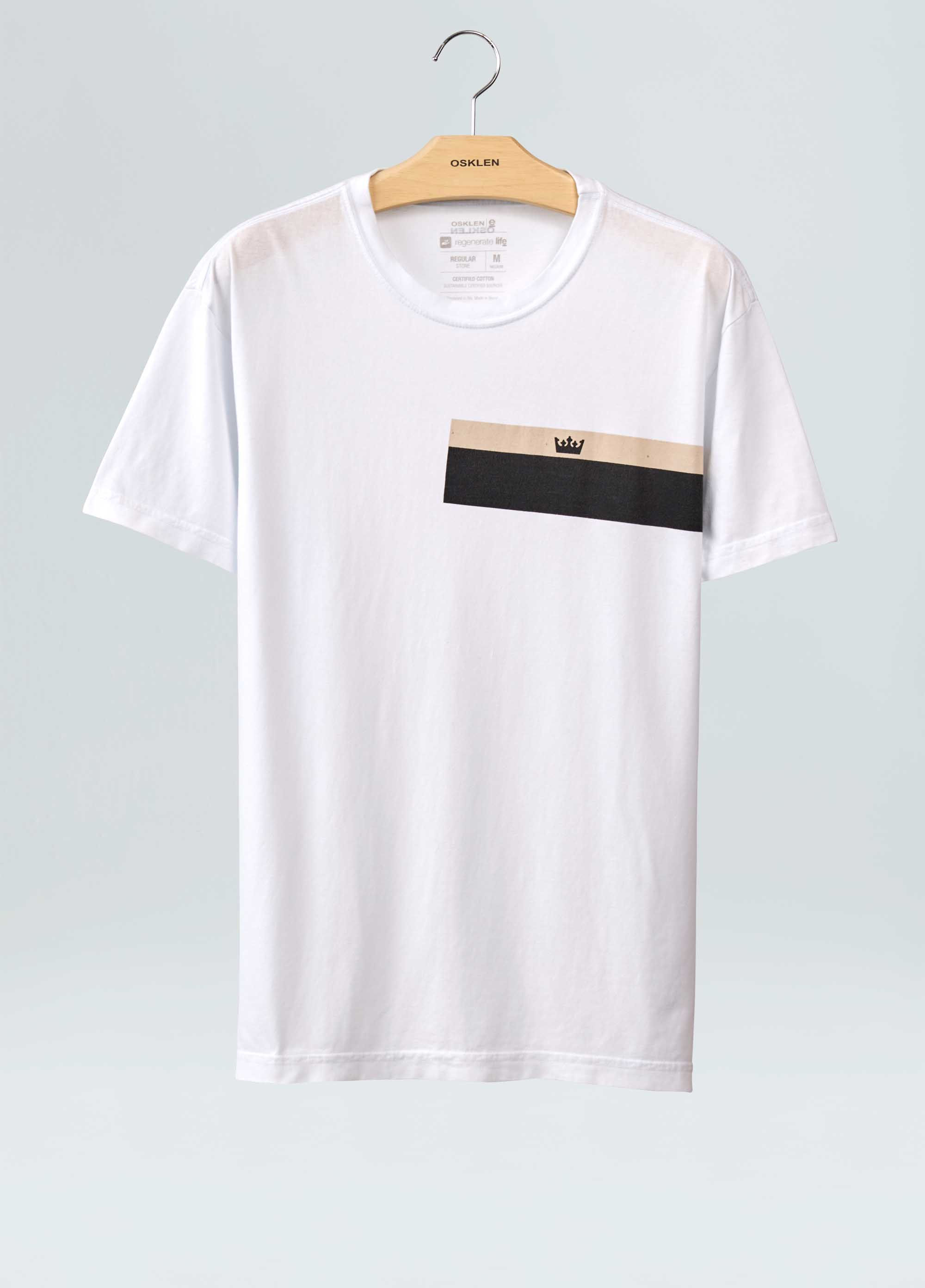 T-shirt stone listrado black sand