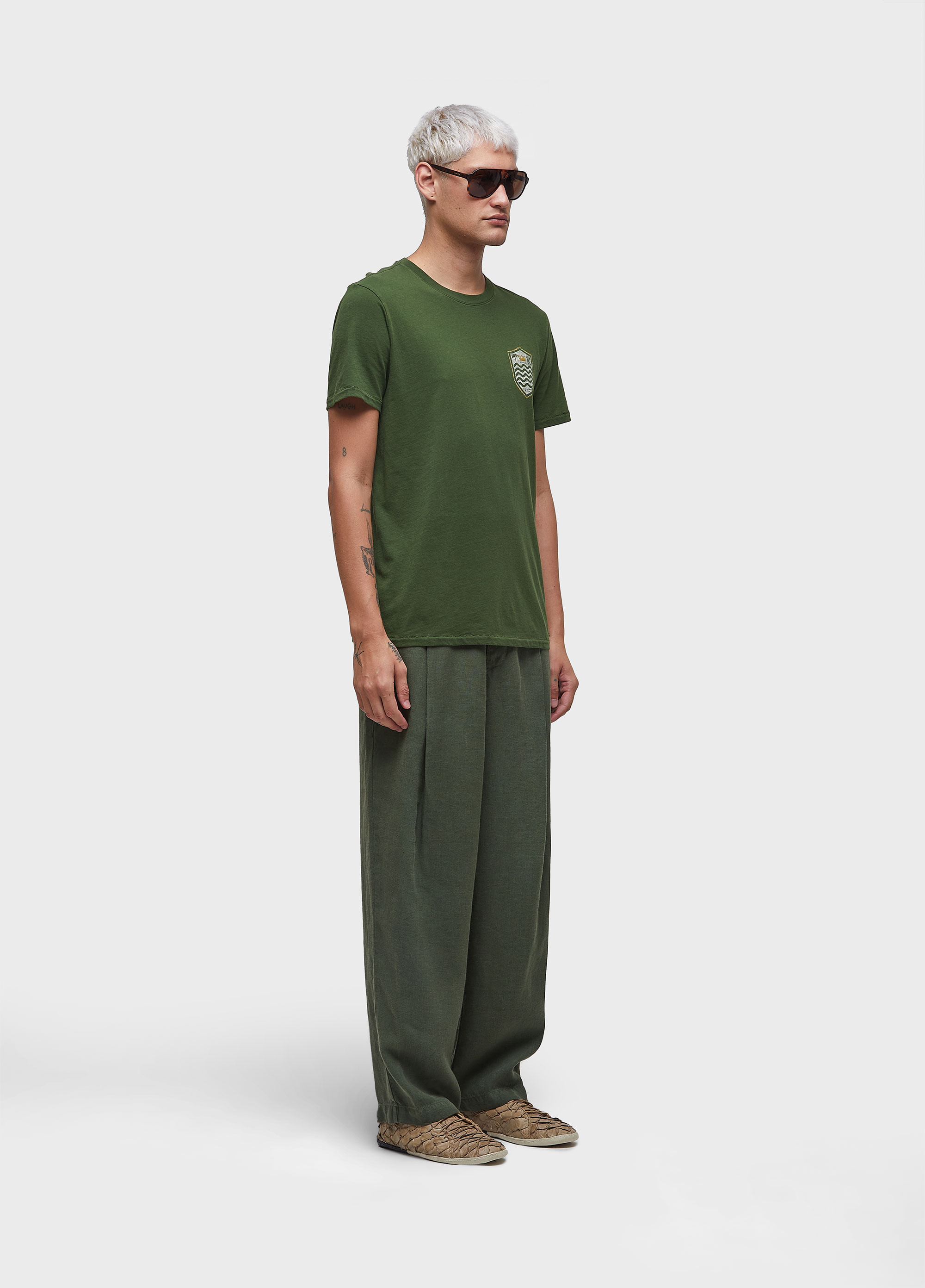 T-shirt soft used brasão gaze