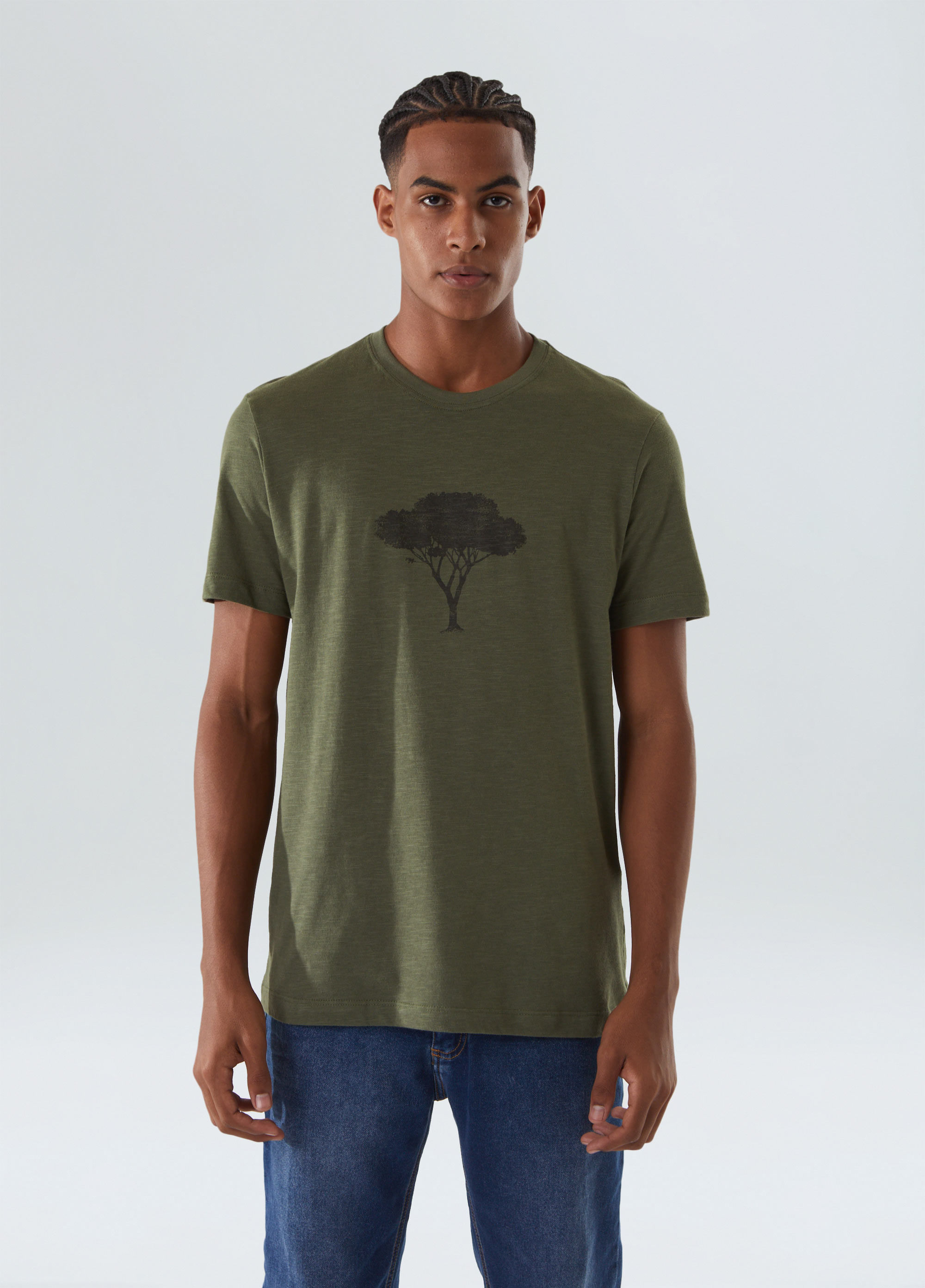 T-shirt organic rough tree