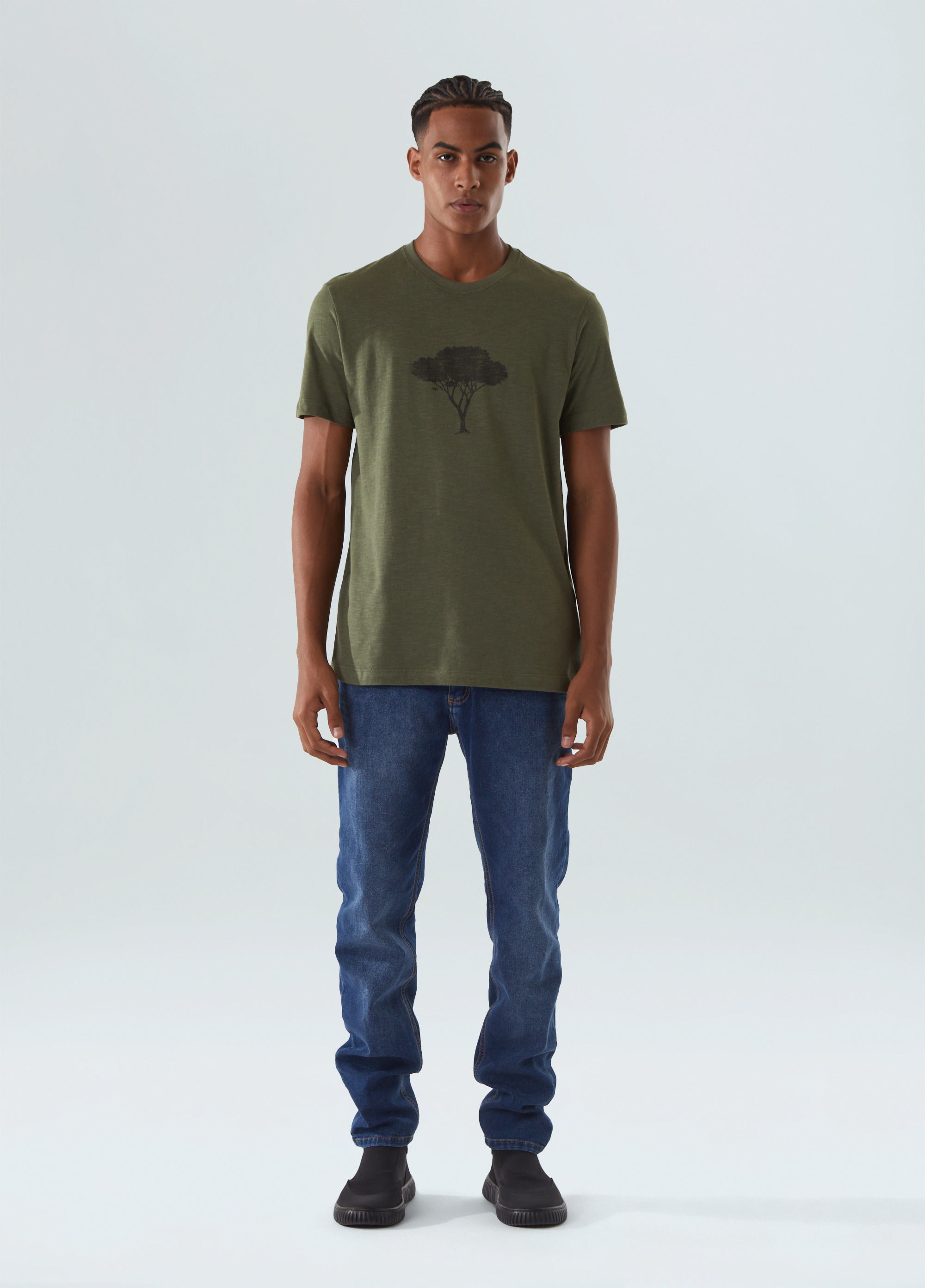 T-shirt organic rough tree