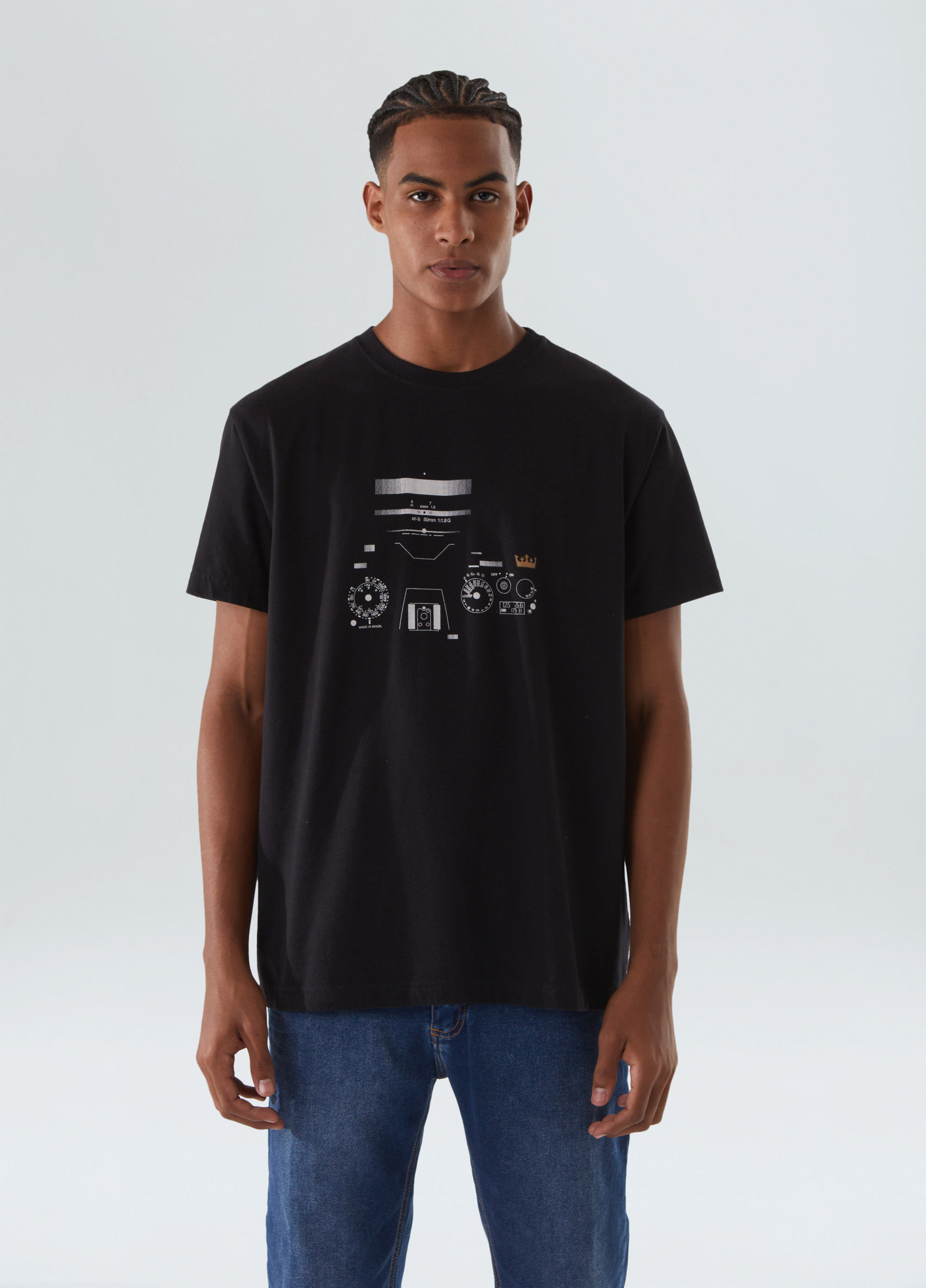 T-shirt vintage Câmera