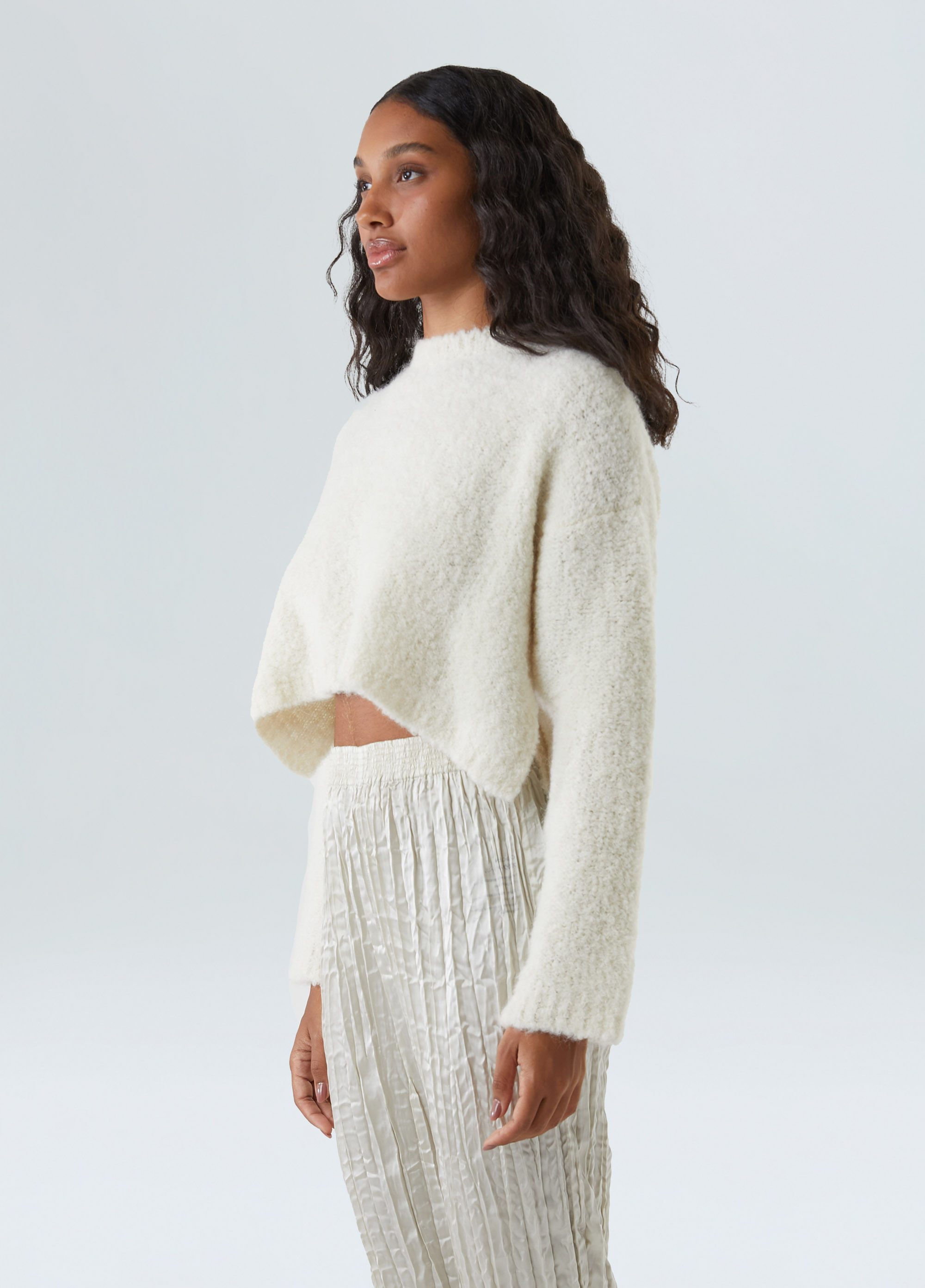 Maxi blusa tricot gola