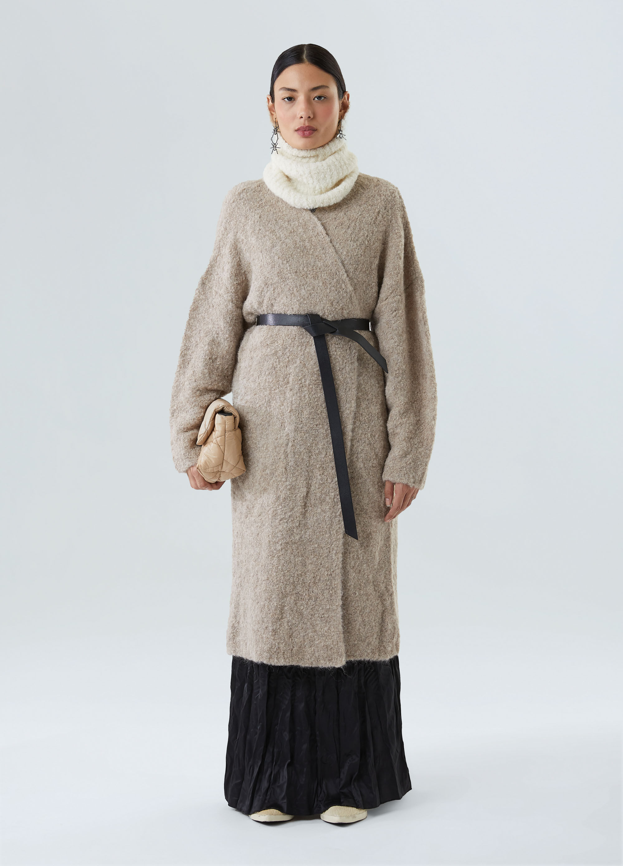 Maxi blusa tricot gola