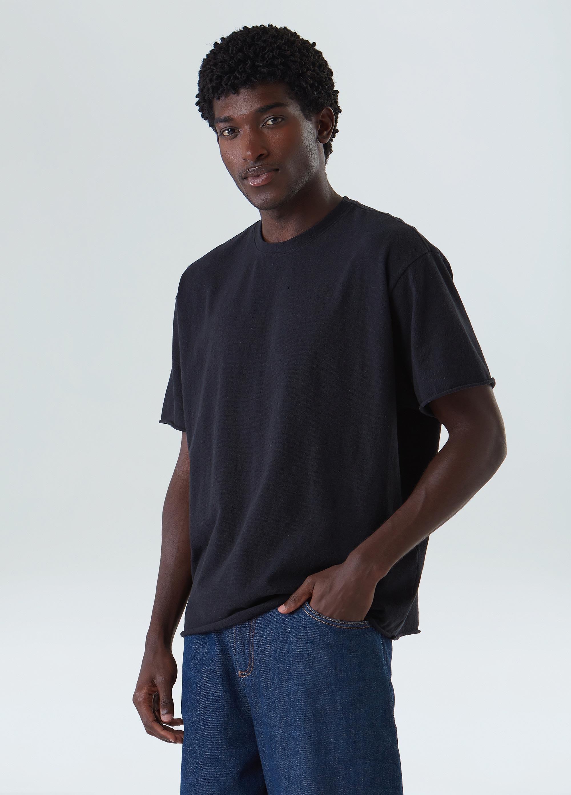 T-shirt over back cut