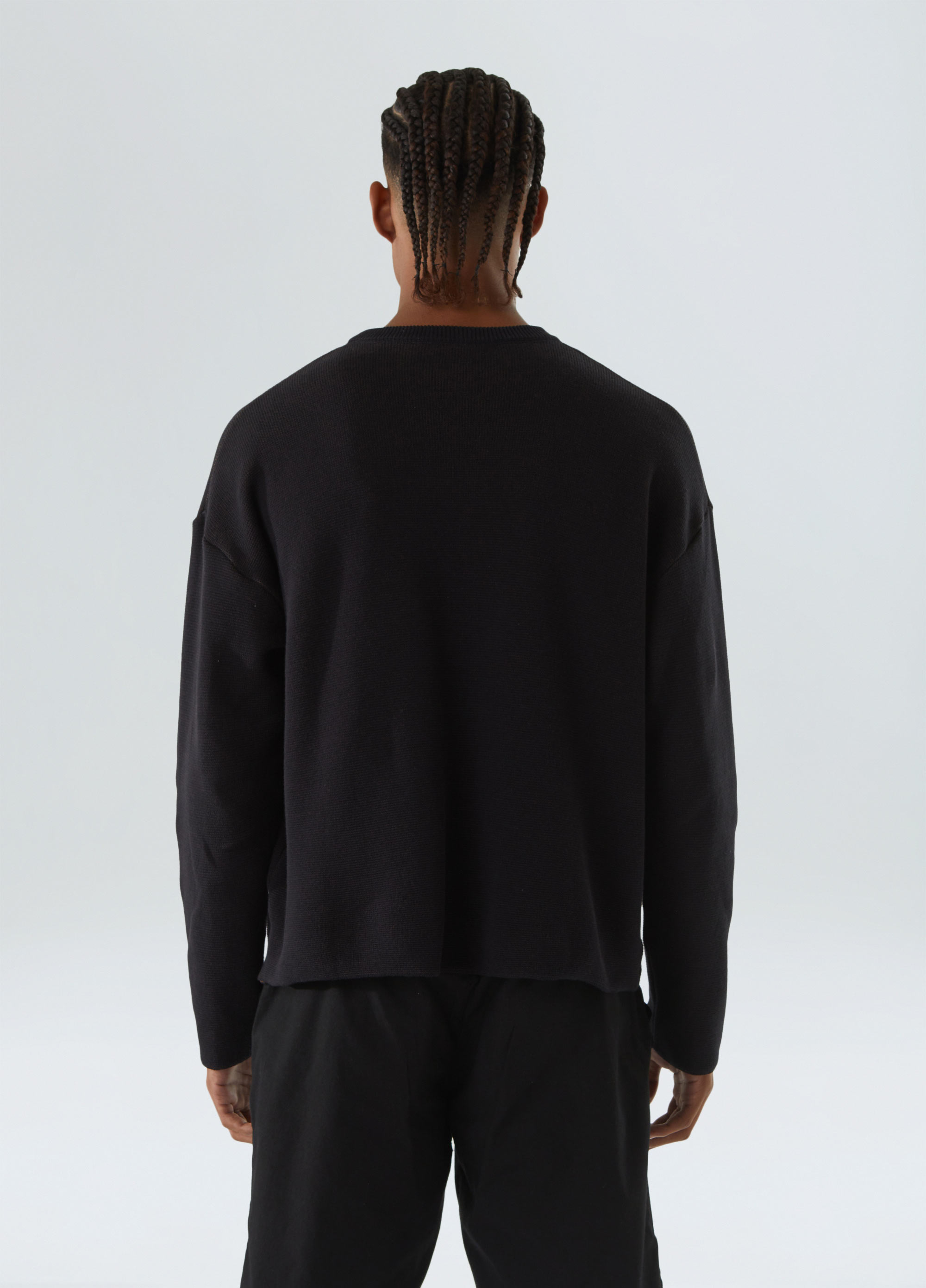 Sweater tricot double over