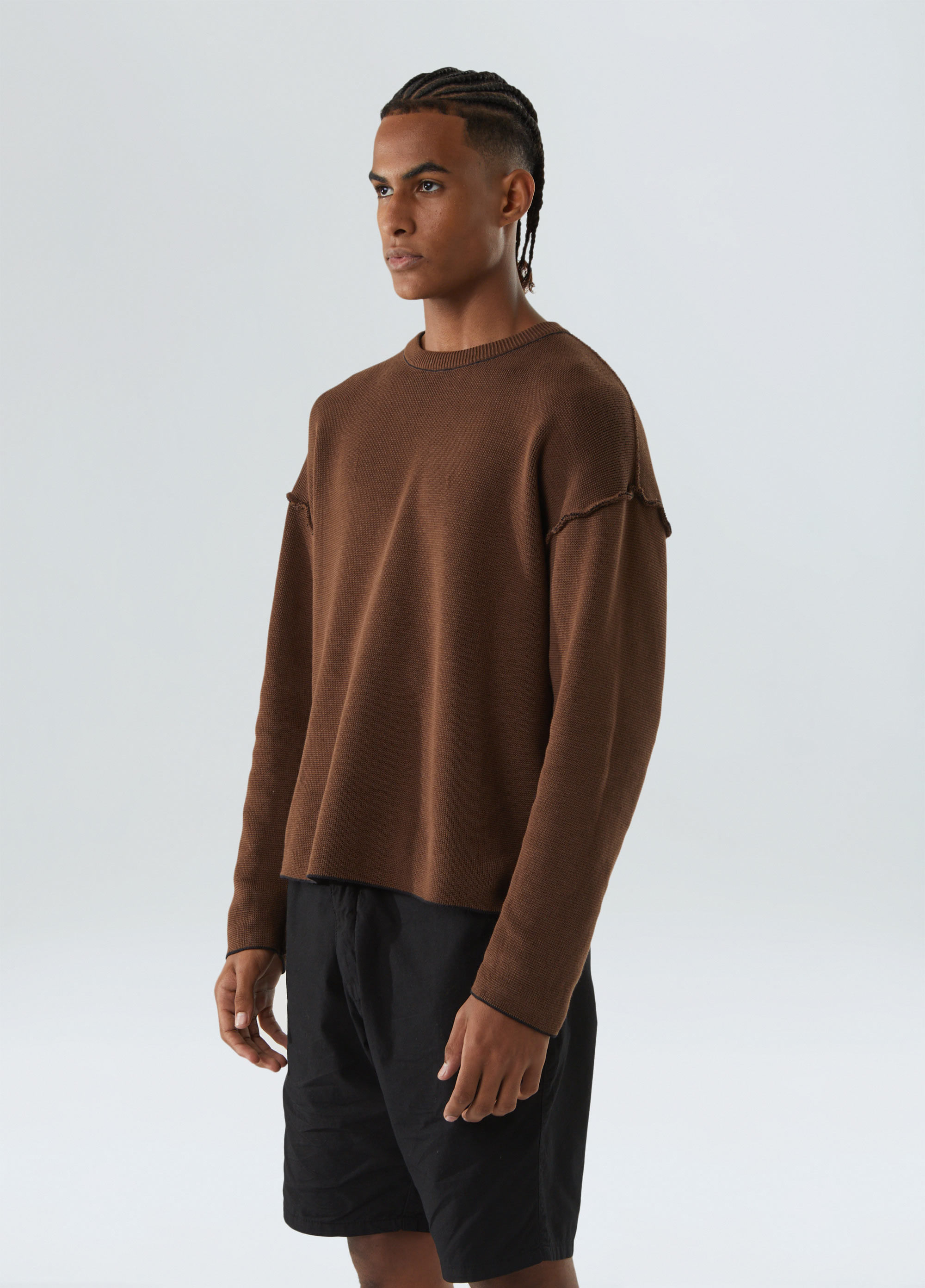 Sweater tricot double over