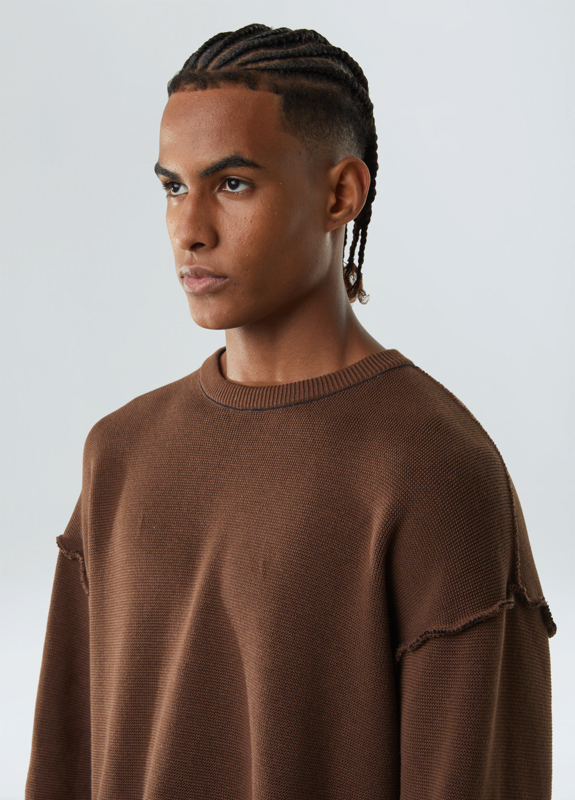 Sweater tricot double over