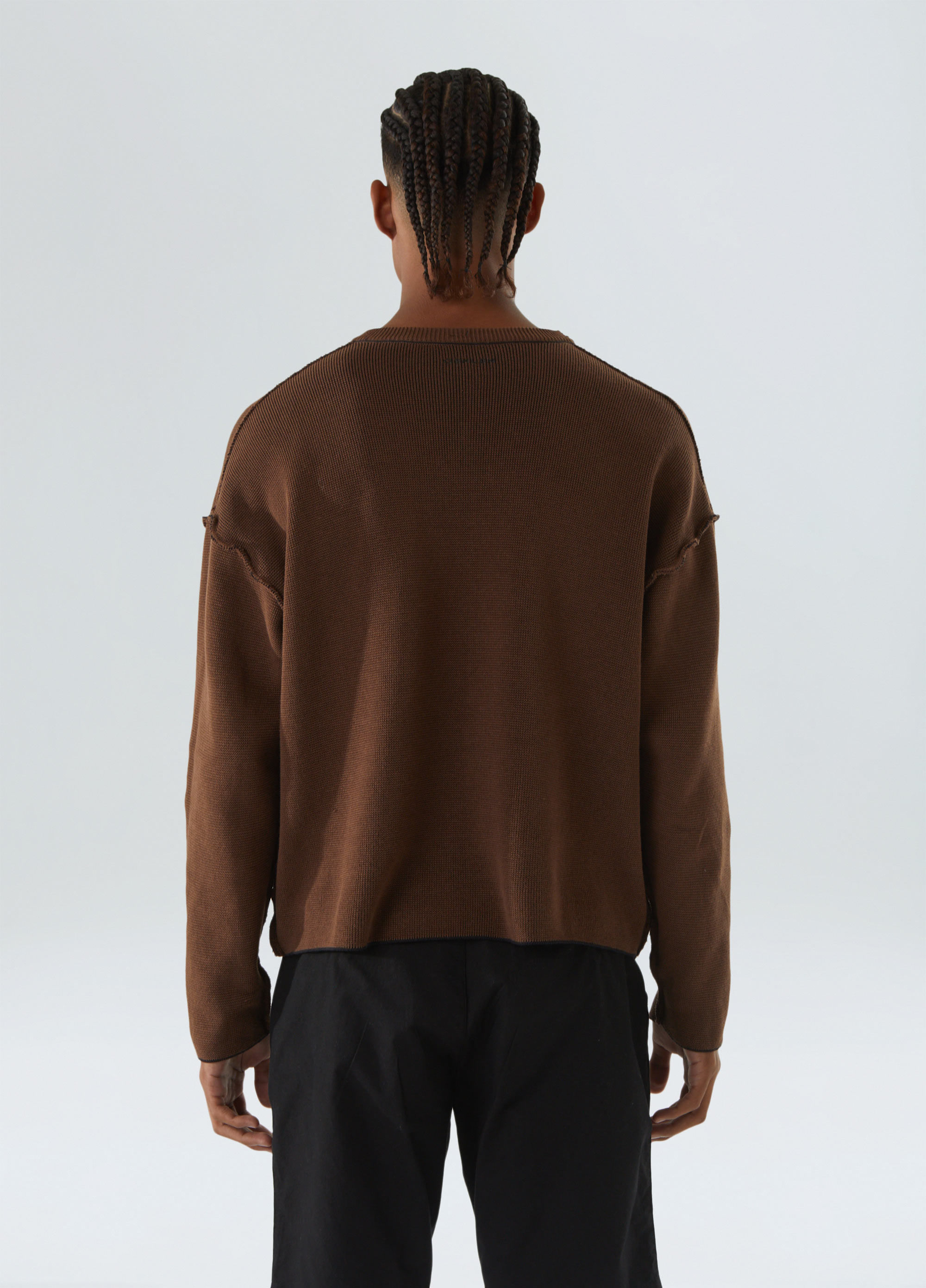 Sweater tricot double over