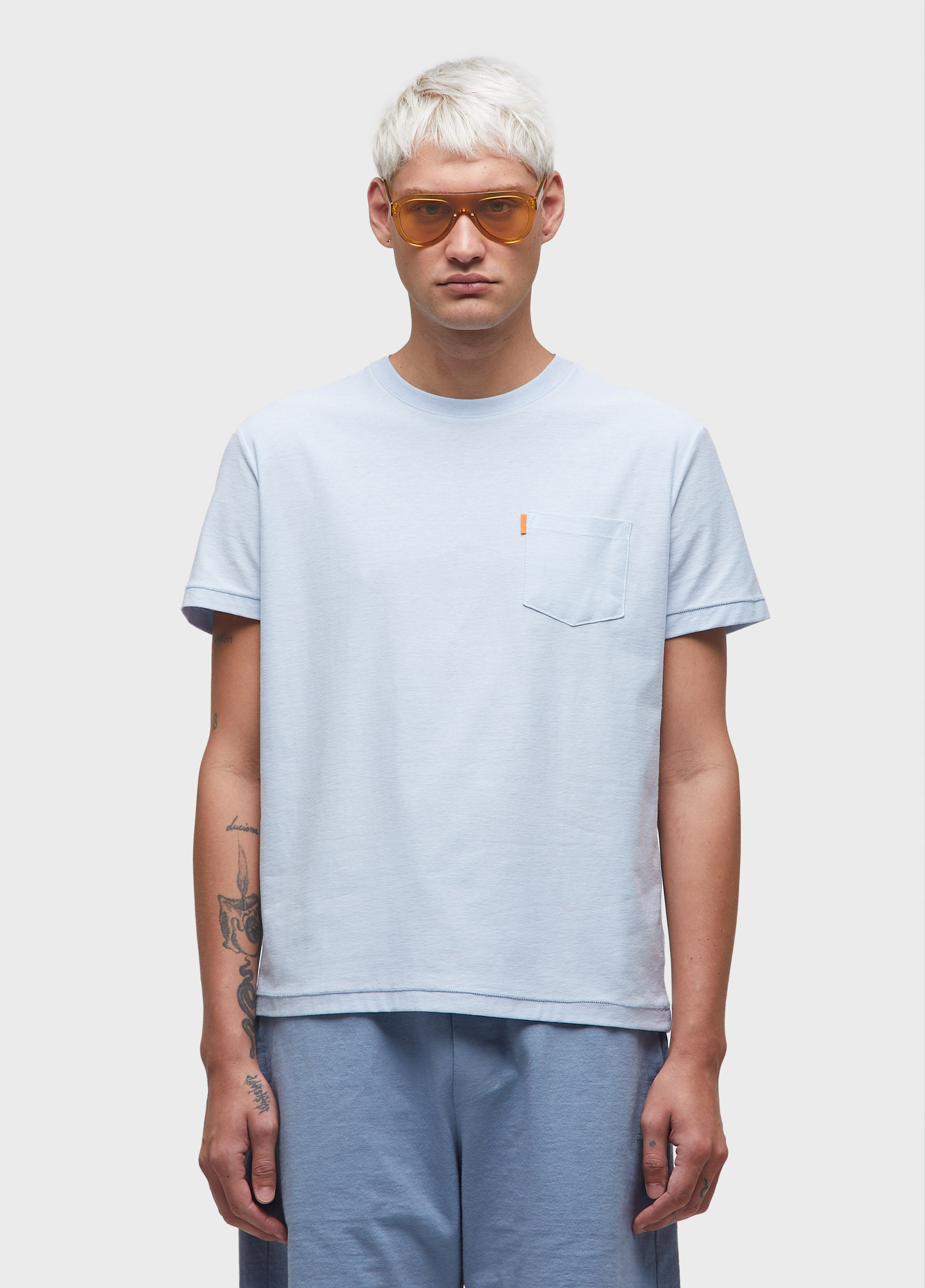 T-shirt washed pocket spot
