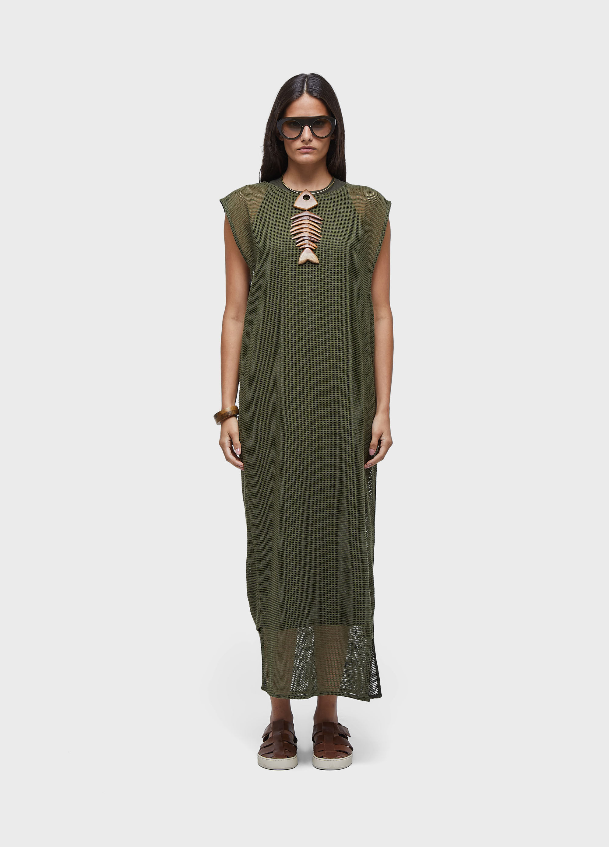Vestido colete tela