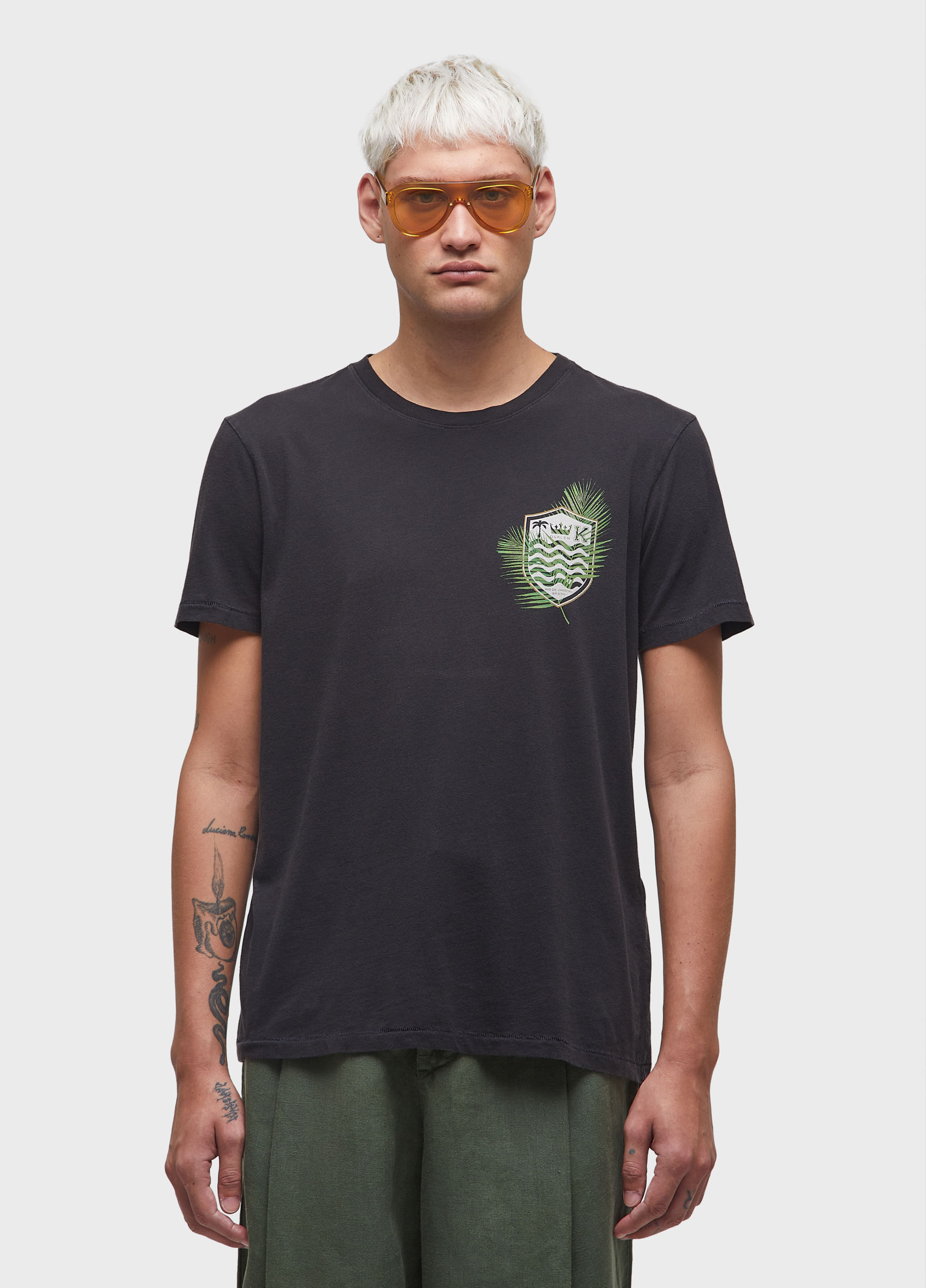 T-shirt soft used brasão palmeiras