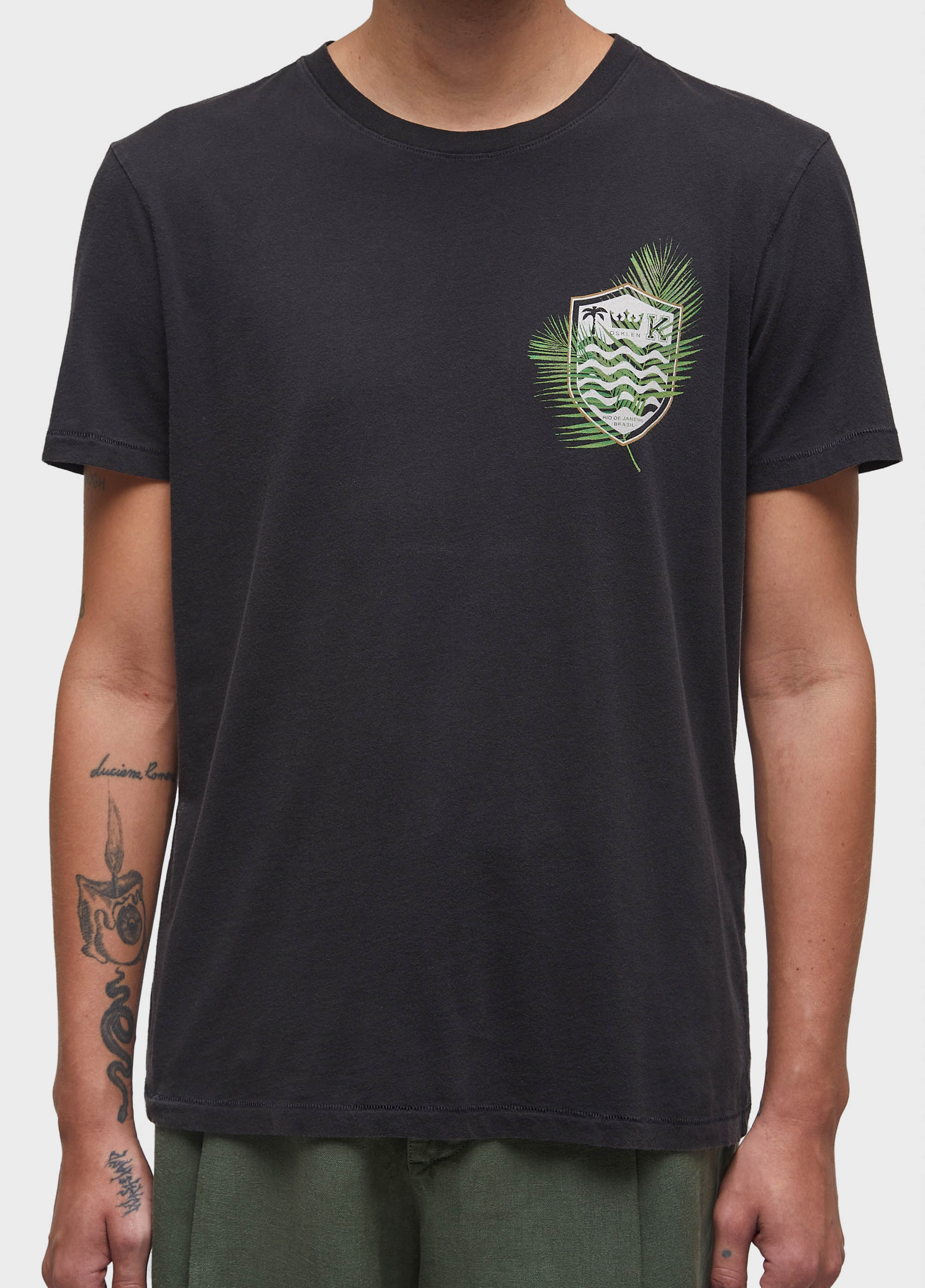 T-shirt soft used brasão palmeiras