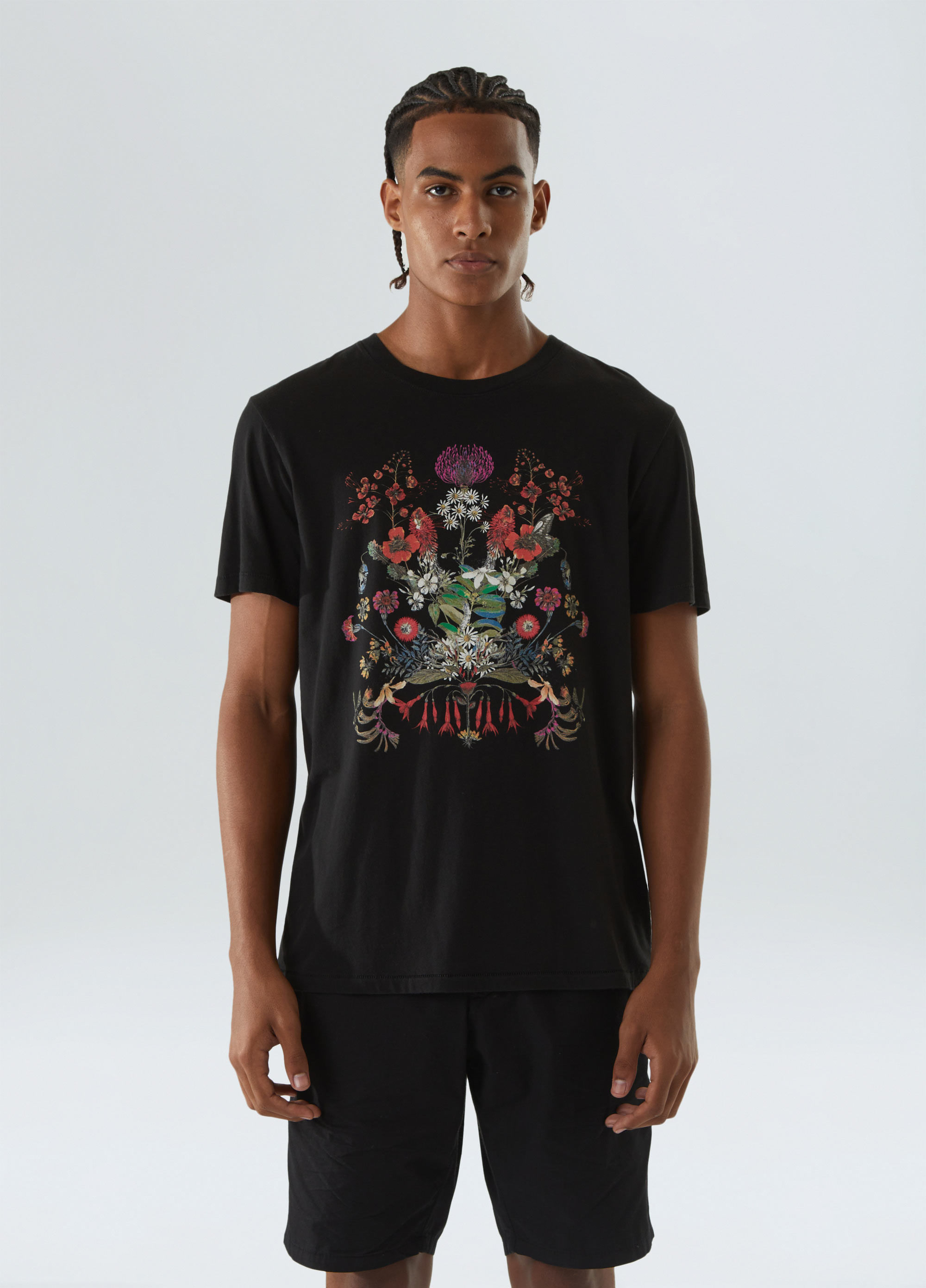 T-shirt soft used floral ciclo