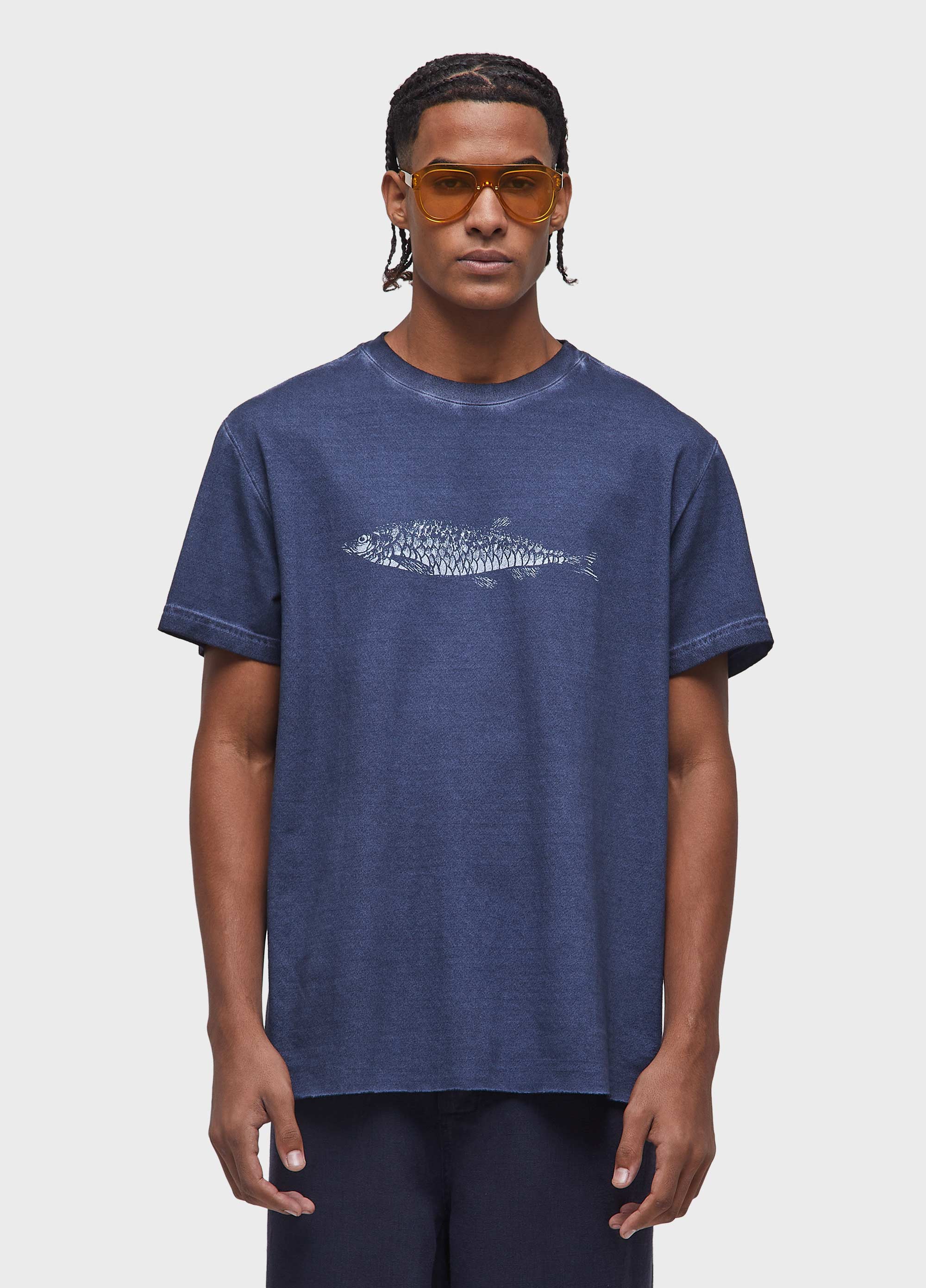 T-shirt double watercolor fish