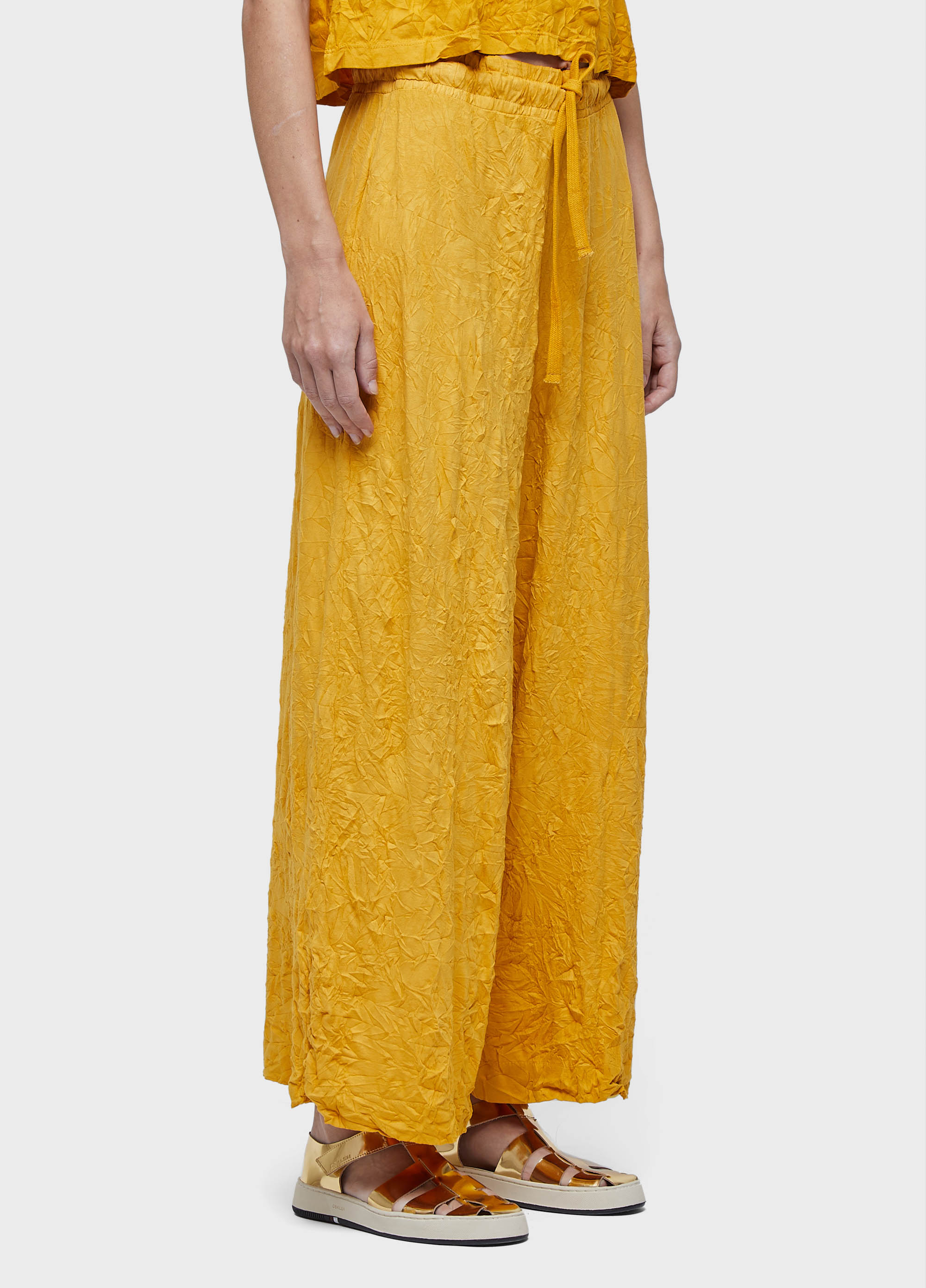 Calça wrinkled color