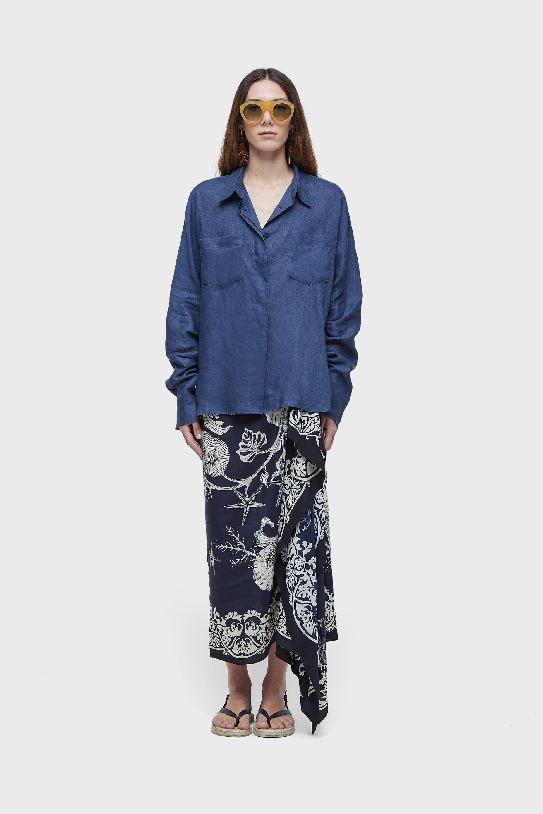 Camisa linen stone