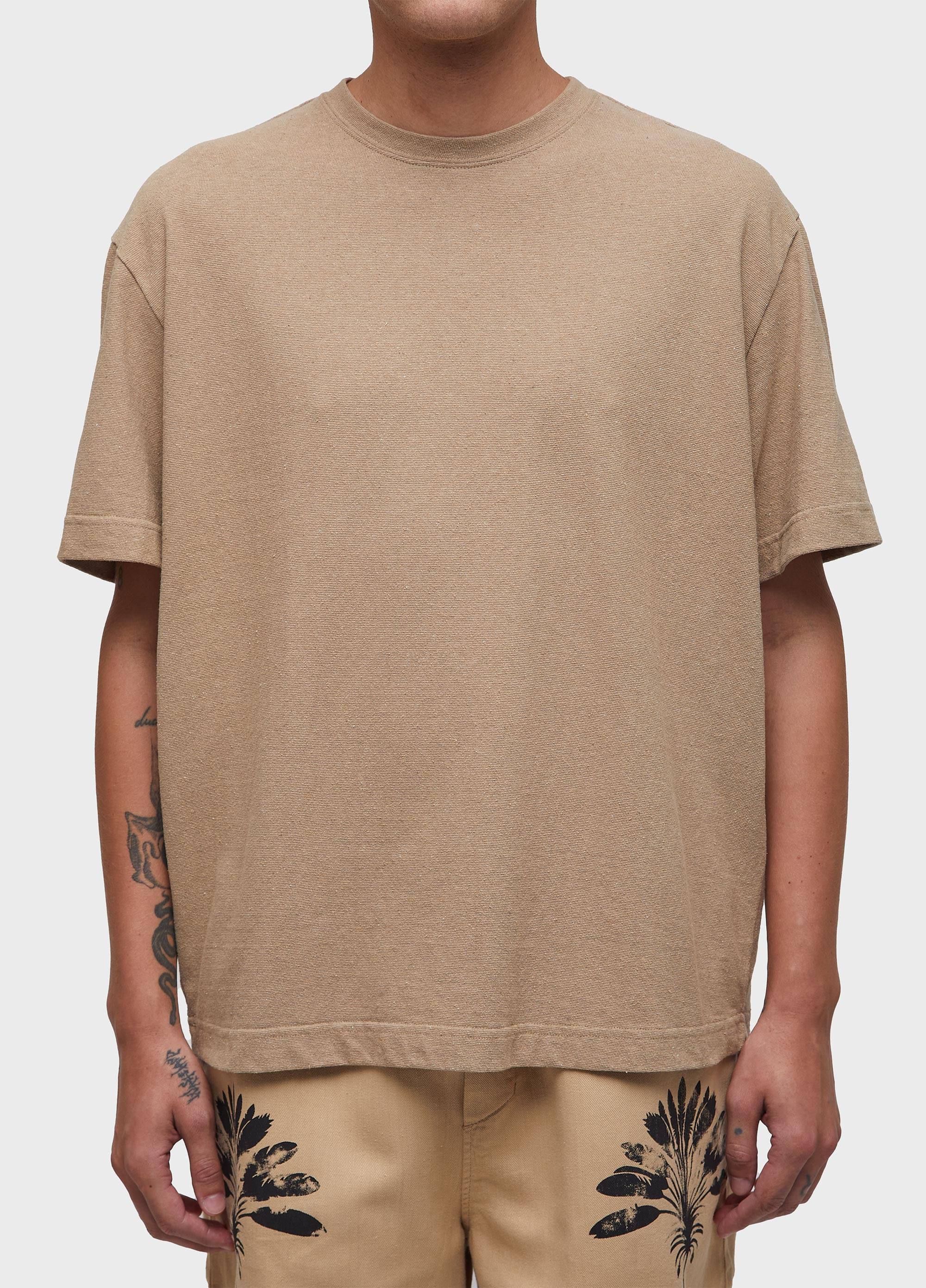 T-shirt over recycled yoke