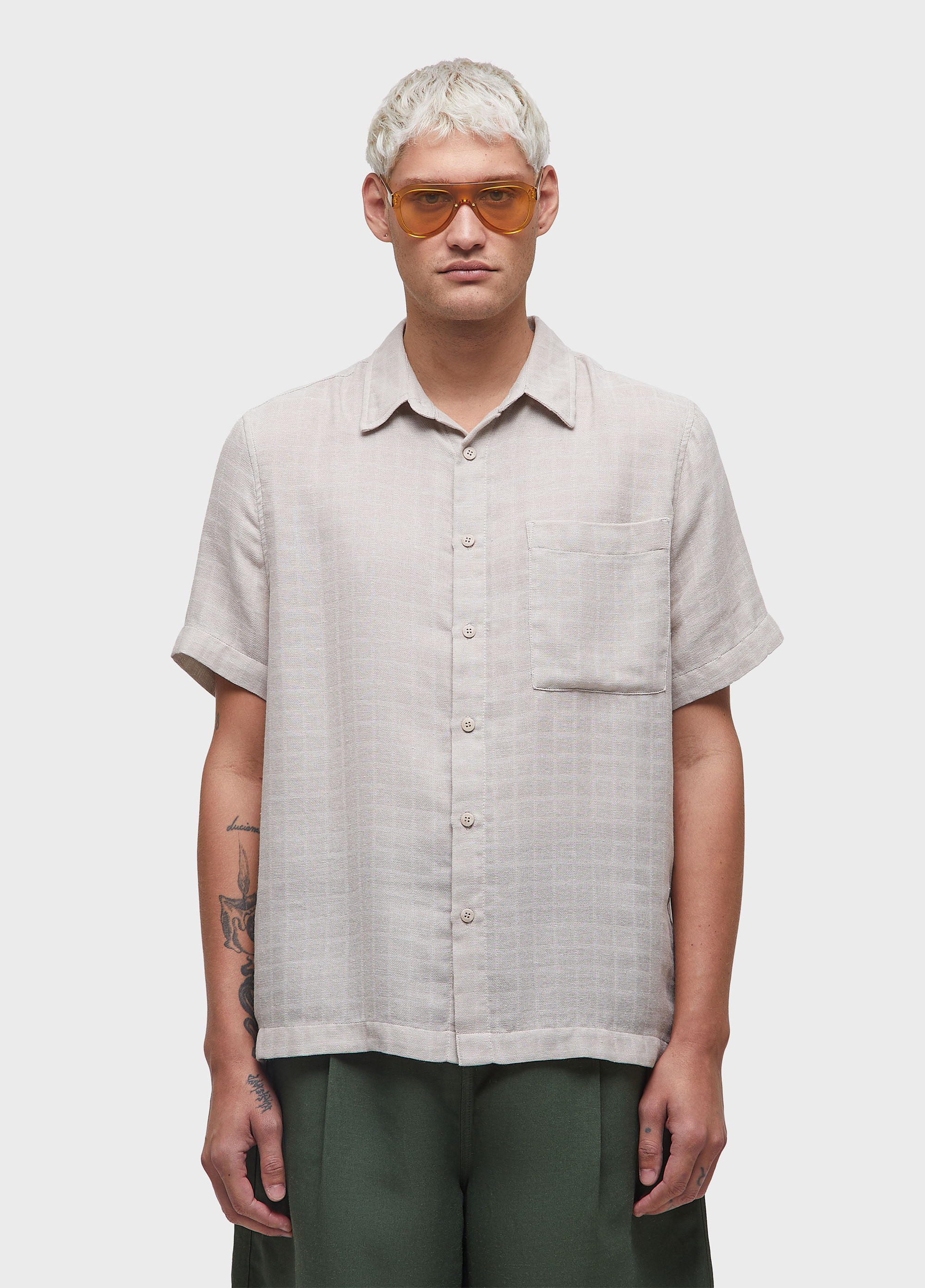 Camisa cotton grid