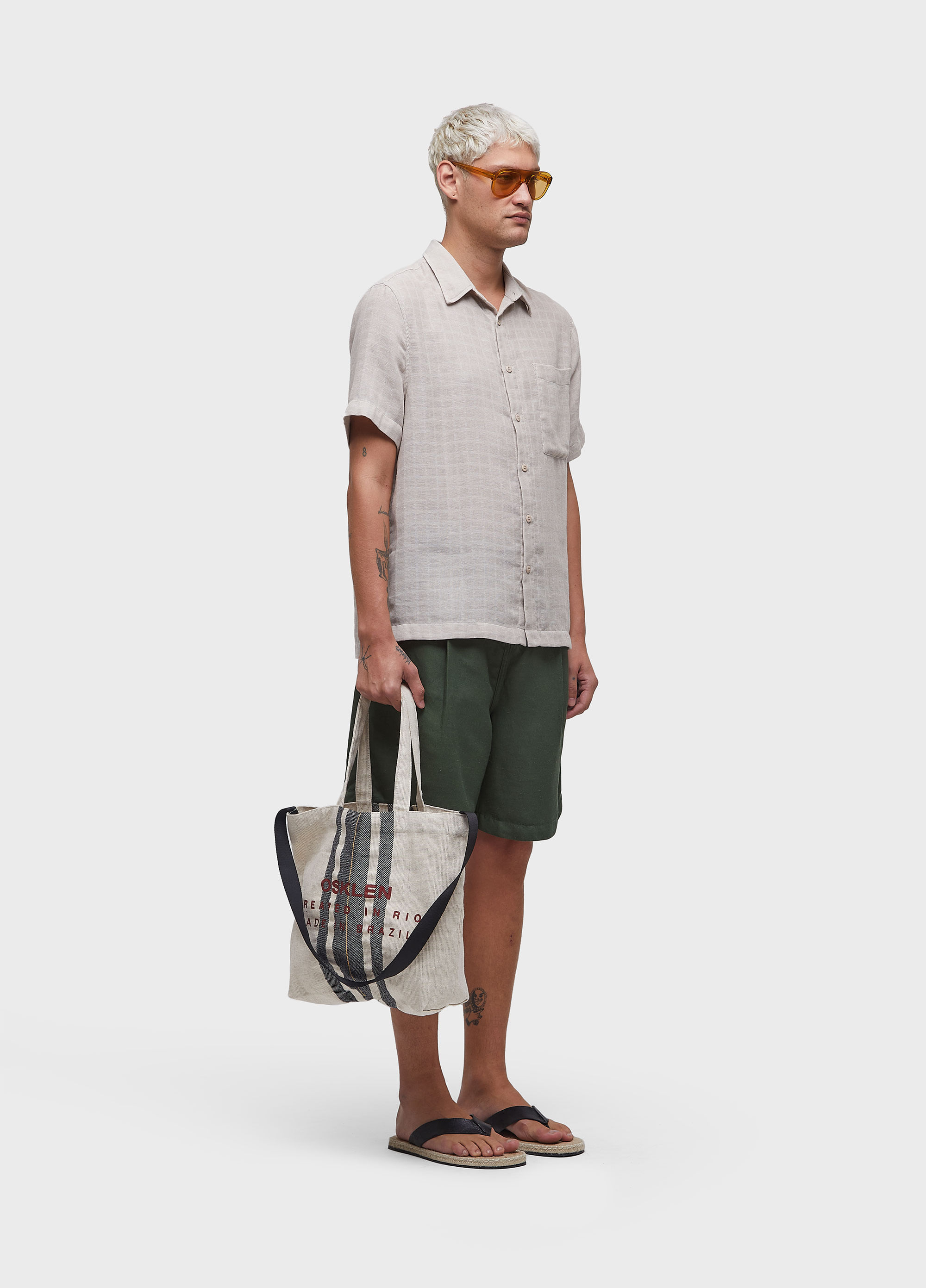 Camisa cotton grid