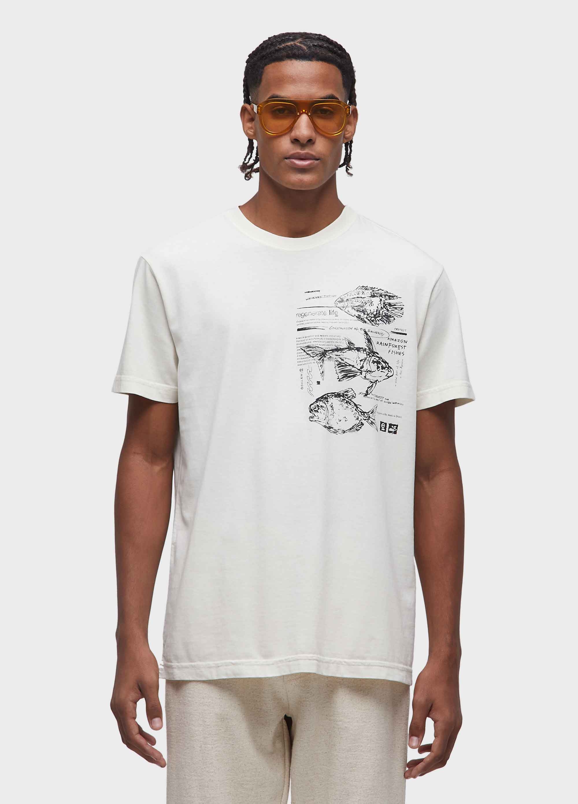 T-shirt stone amazon fishes