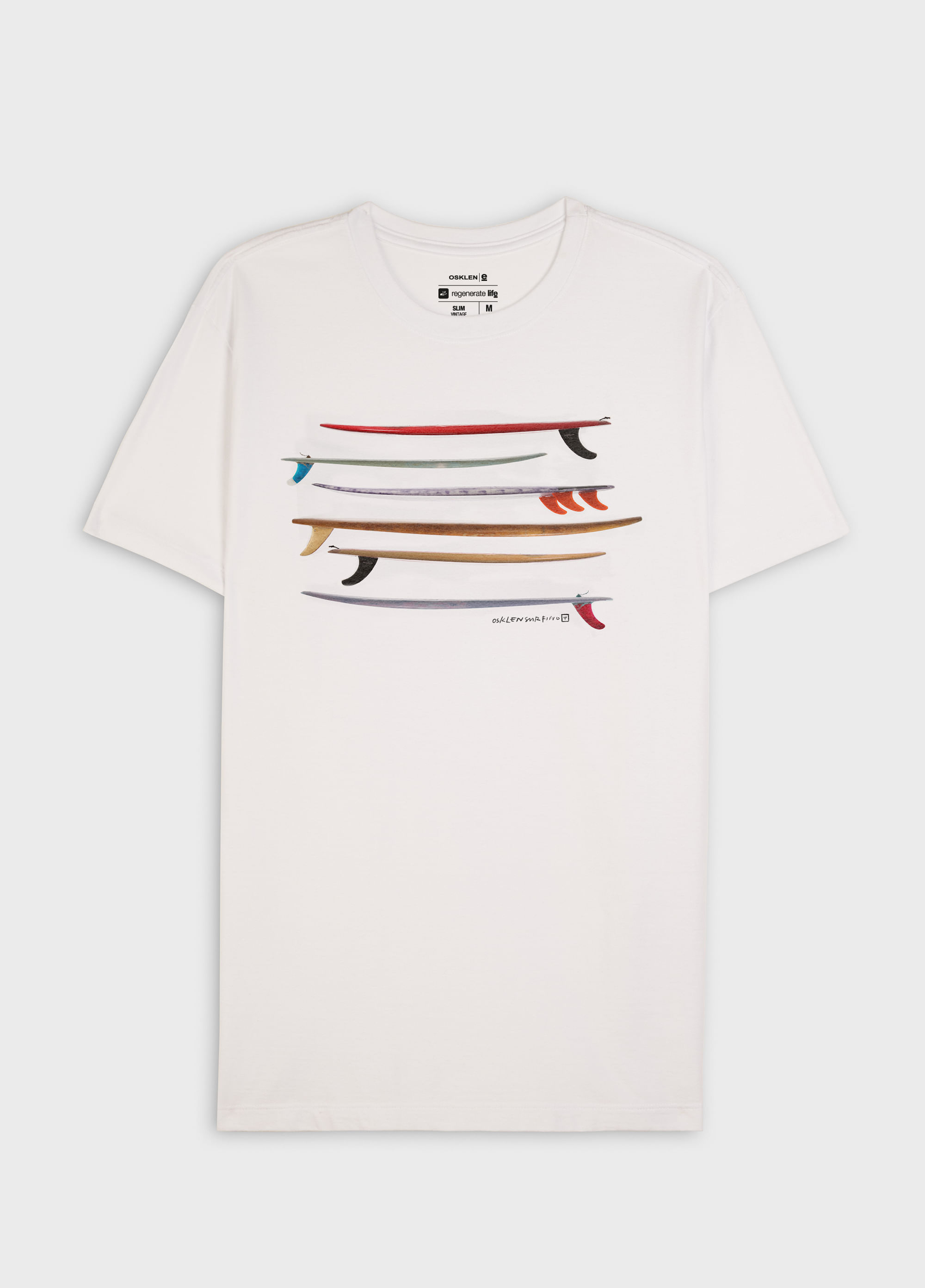 T-shirt vintage listrado pranchas