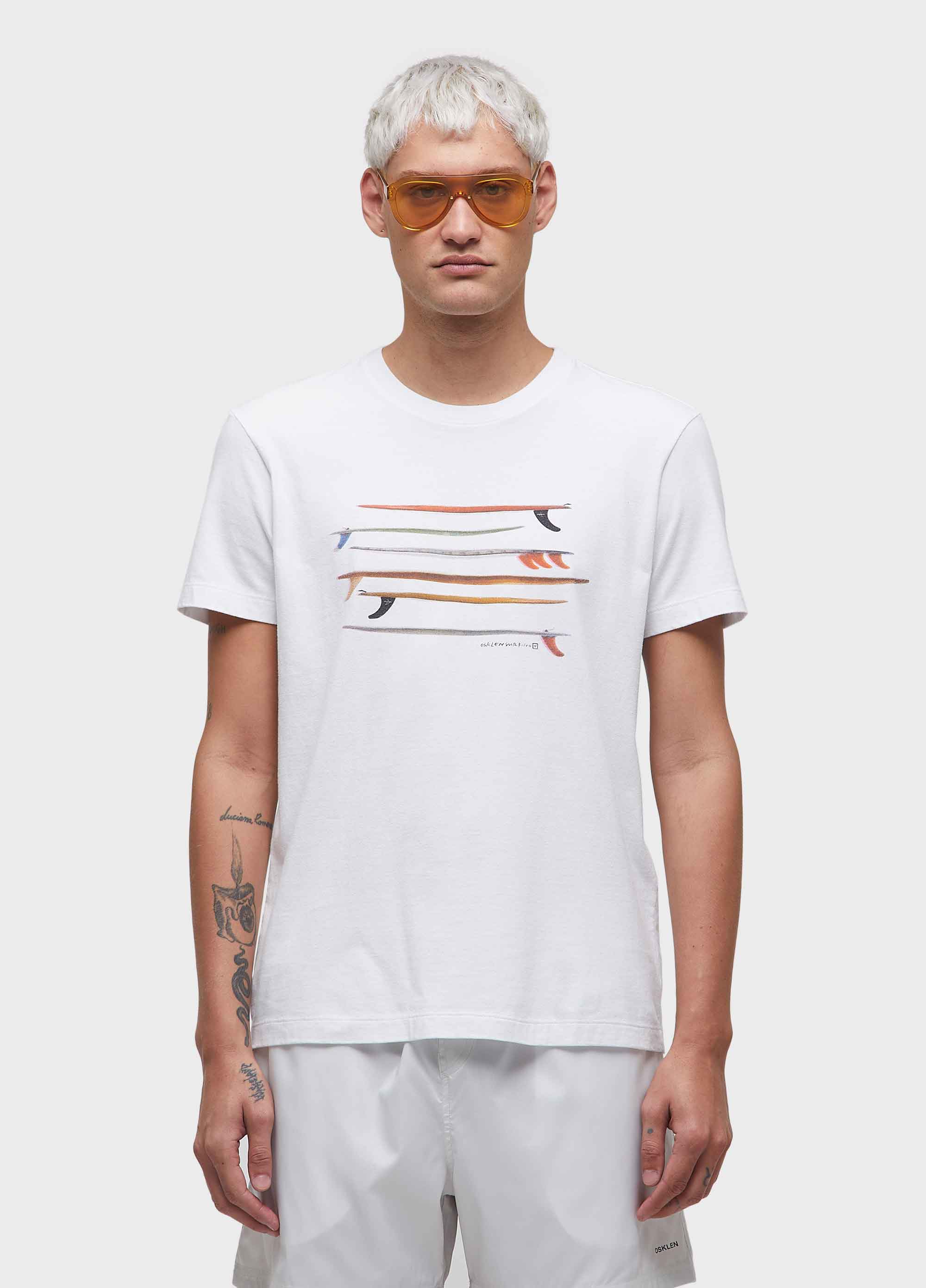 T-shirt vintage listrado pranchas