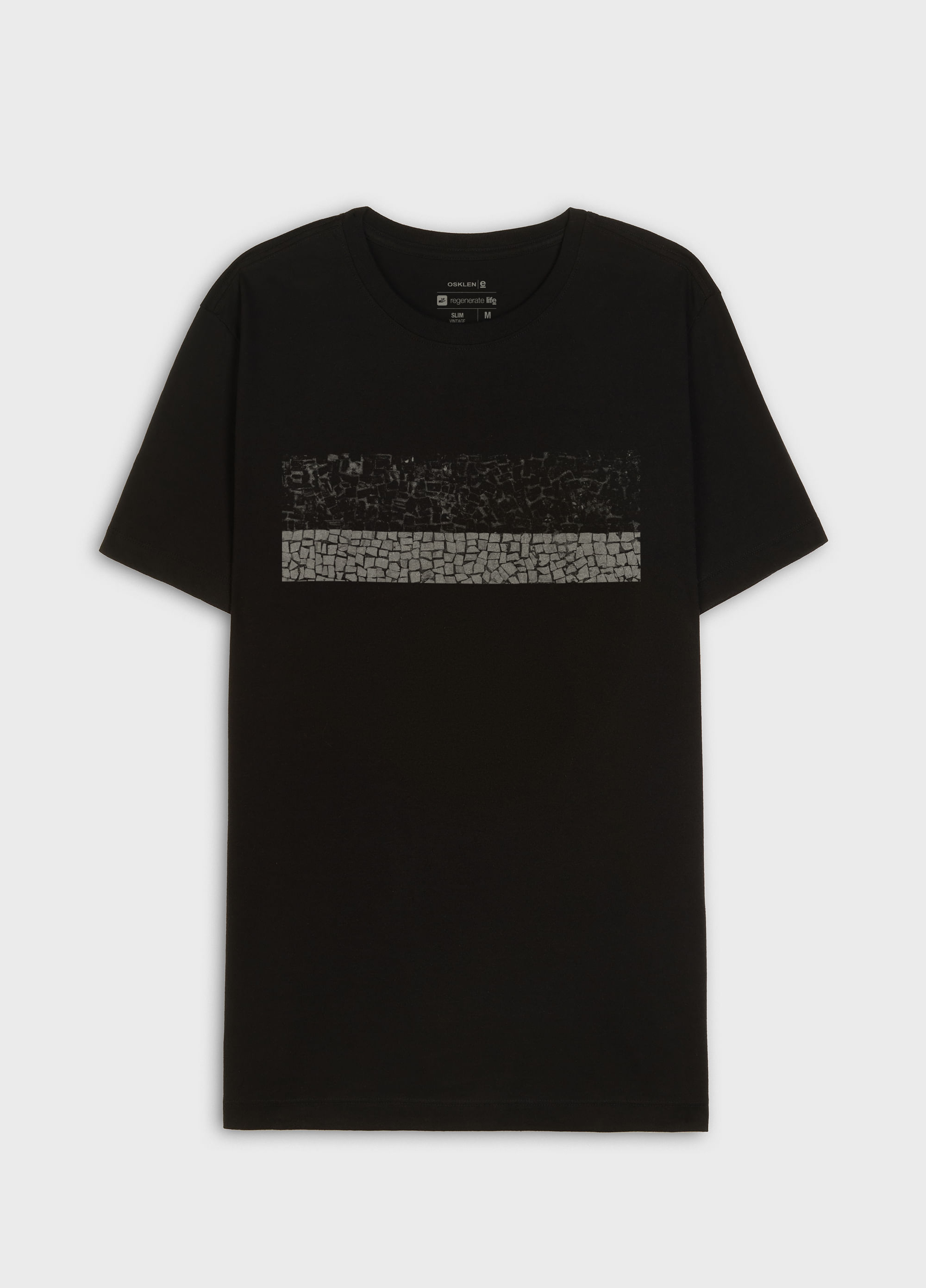 T-shirt vintage calçadão listrado