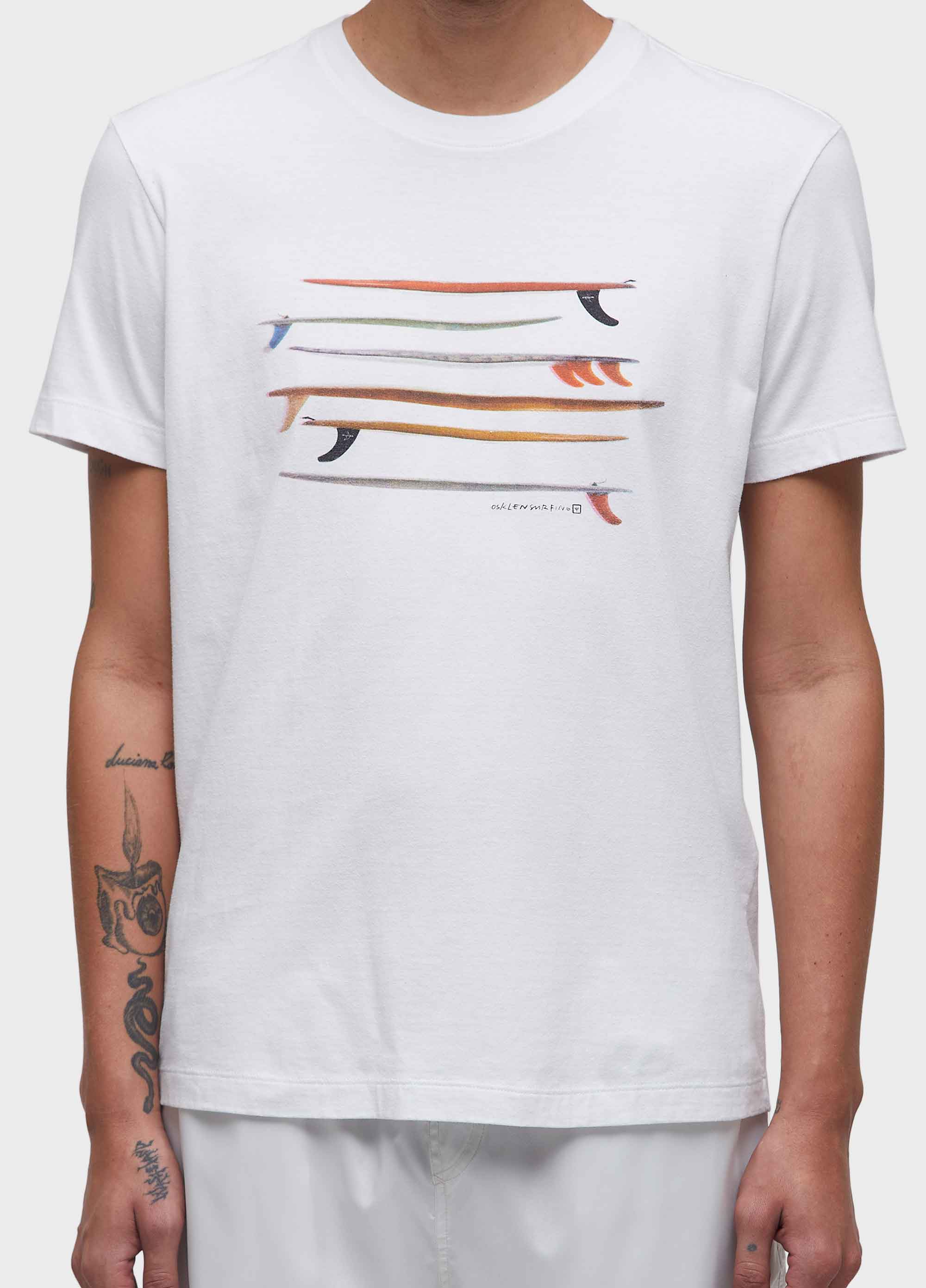 T-shirt vintage listrado pranchas