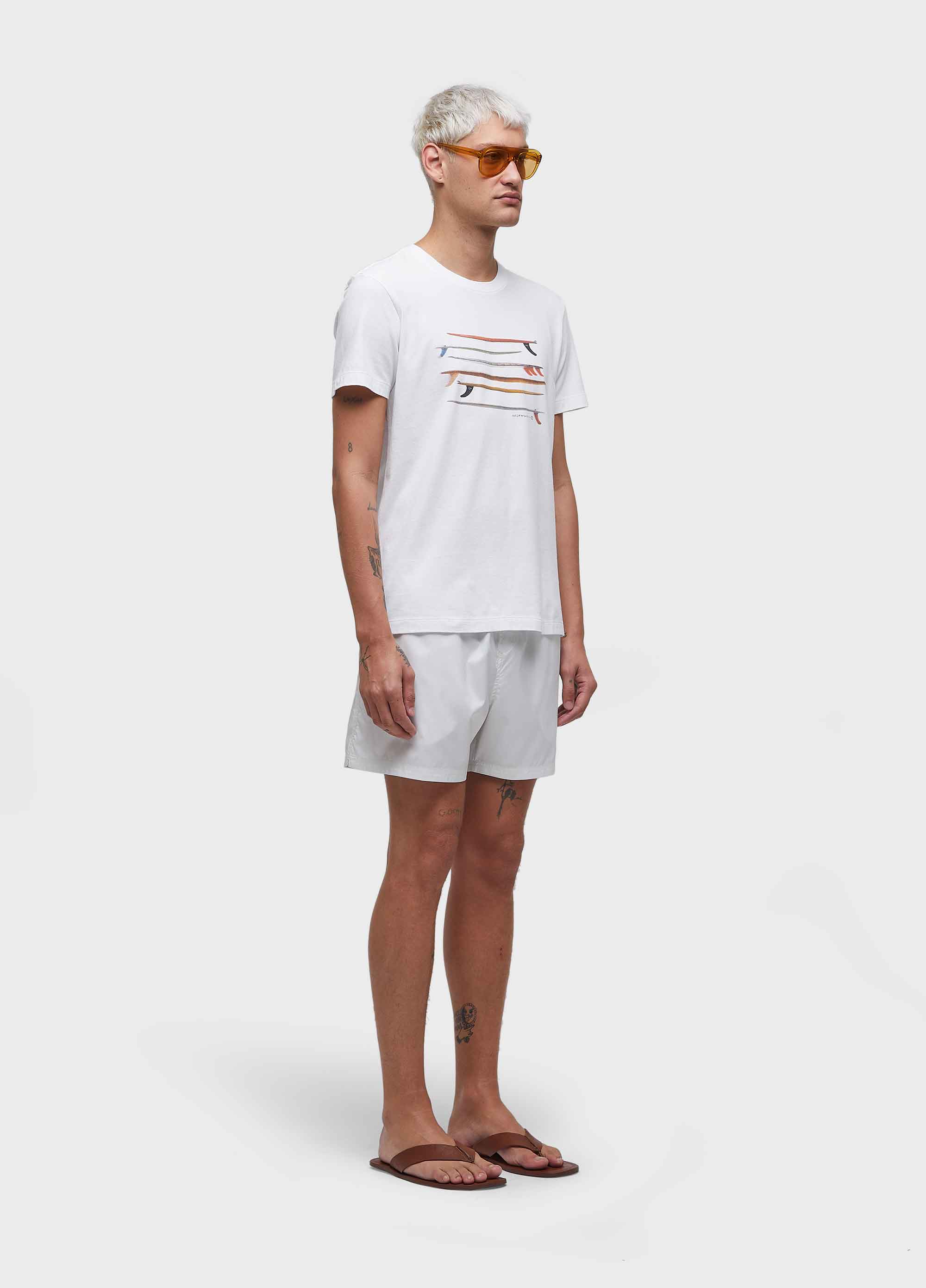 T-shirt vintage listrado pranchas