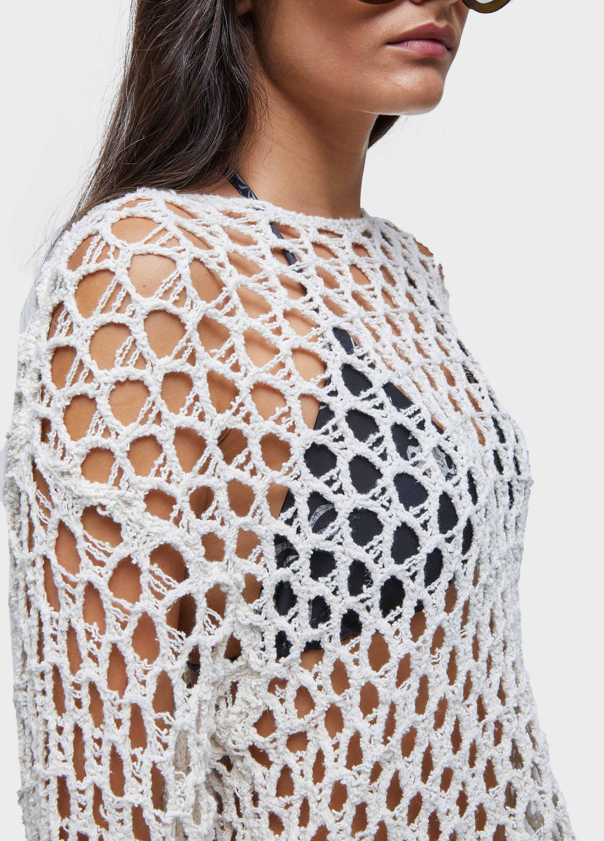 Blusa  tricot aberto