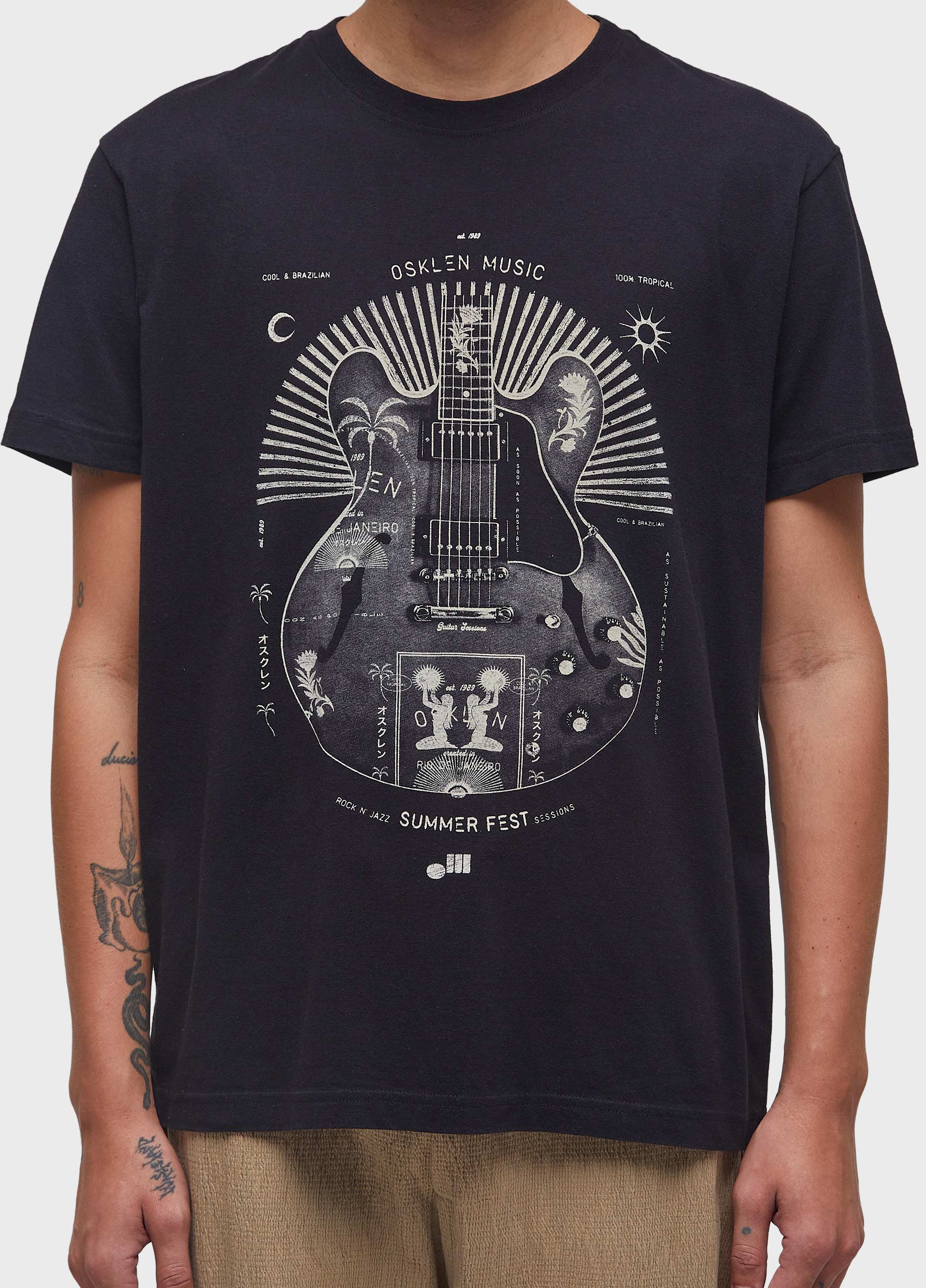 T-shirt vintage 1989 guitar