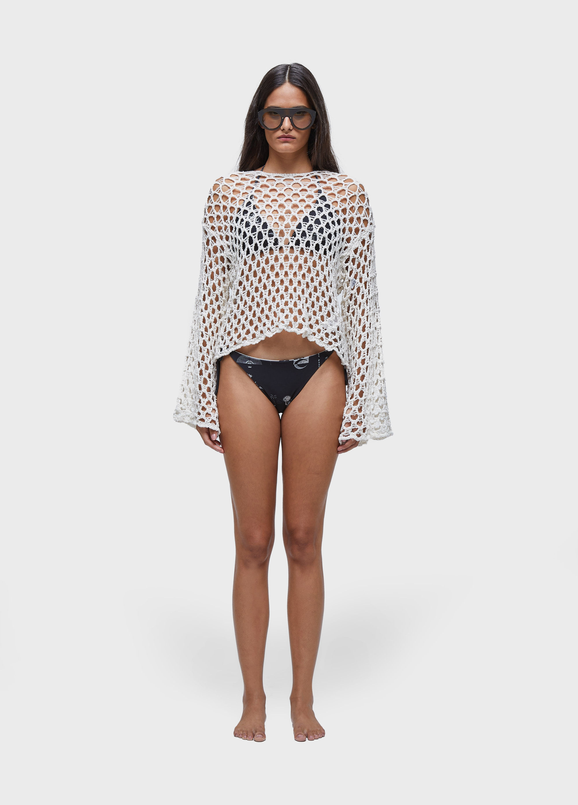 Blusa  tricot aberto