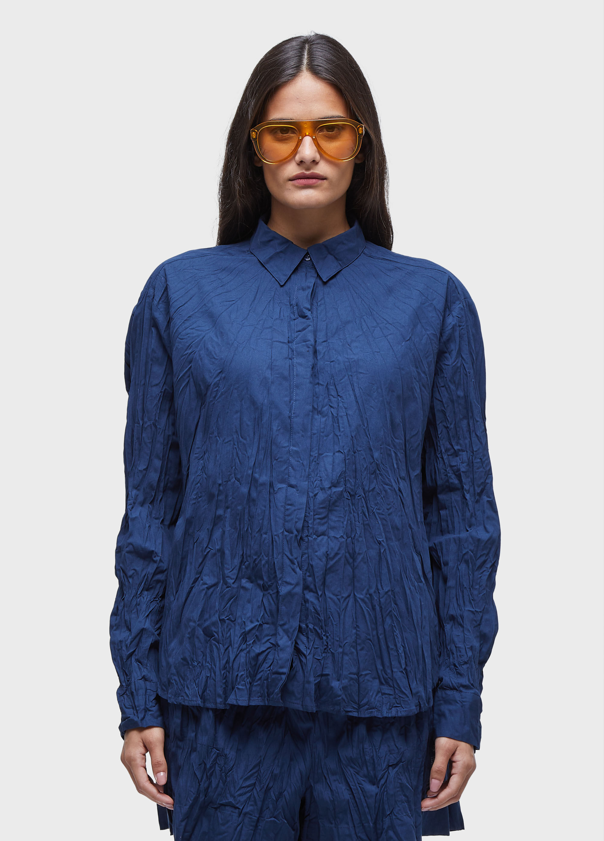 Camisa tricoline wrinkled